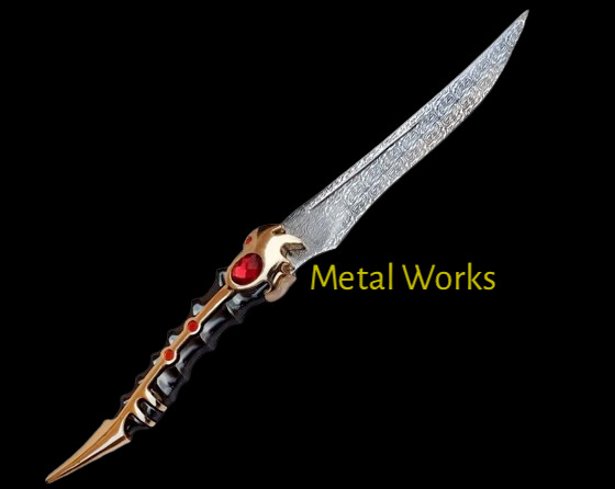 Metal Aarya Sstark Knife Vallyrian Zinc Steel Dagger Catspaw Dagger GOTs