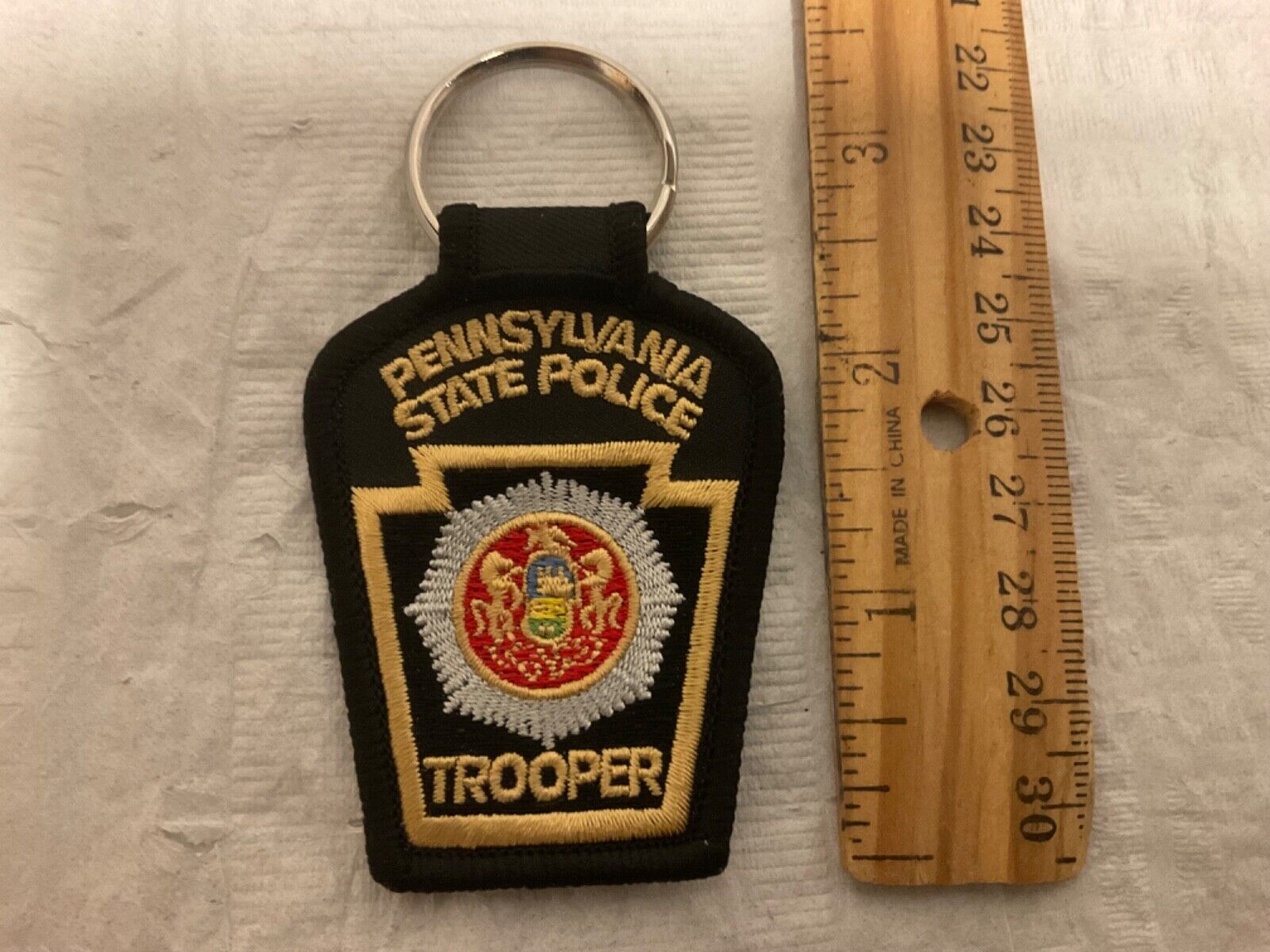 Pennsylvania State Police Patch key chain.