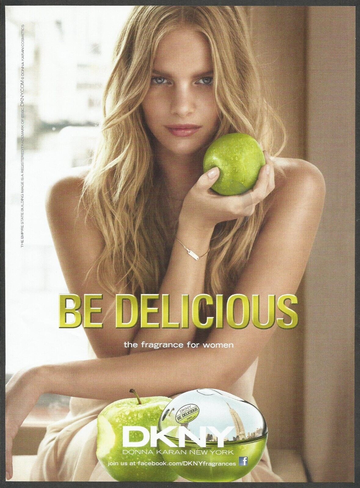 DKNY Donna Karan New York ''BE DELICIOUS'' - 2013 Print Ad(*Not Real Perfume)