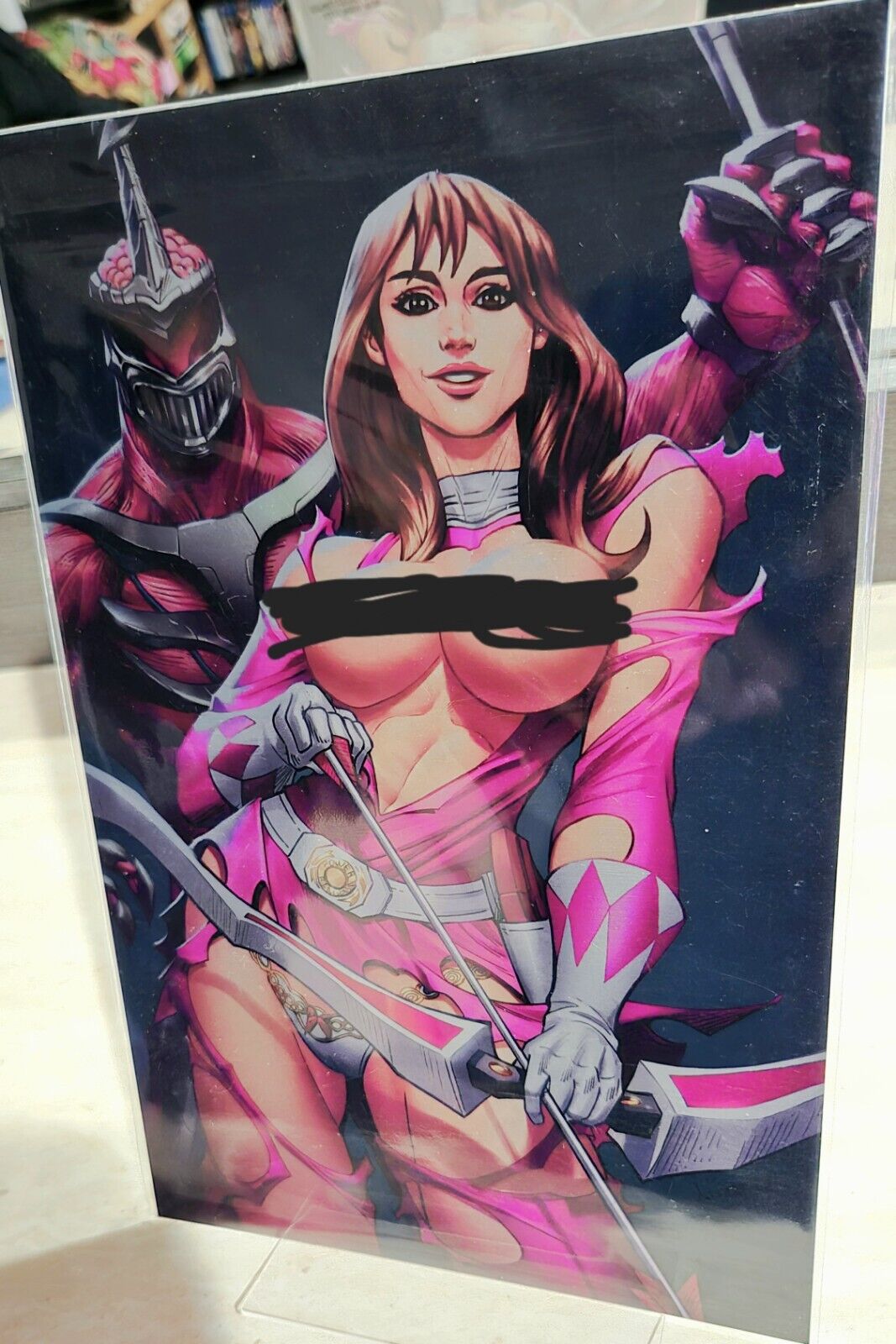 M HOUSE PINK POWER RANGER KIMBERLY LORD ZEDD ALFRET LE FOIL LIMITED EDITION 20