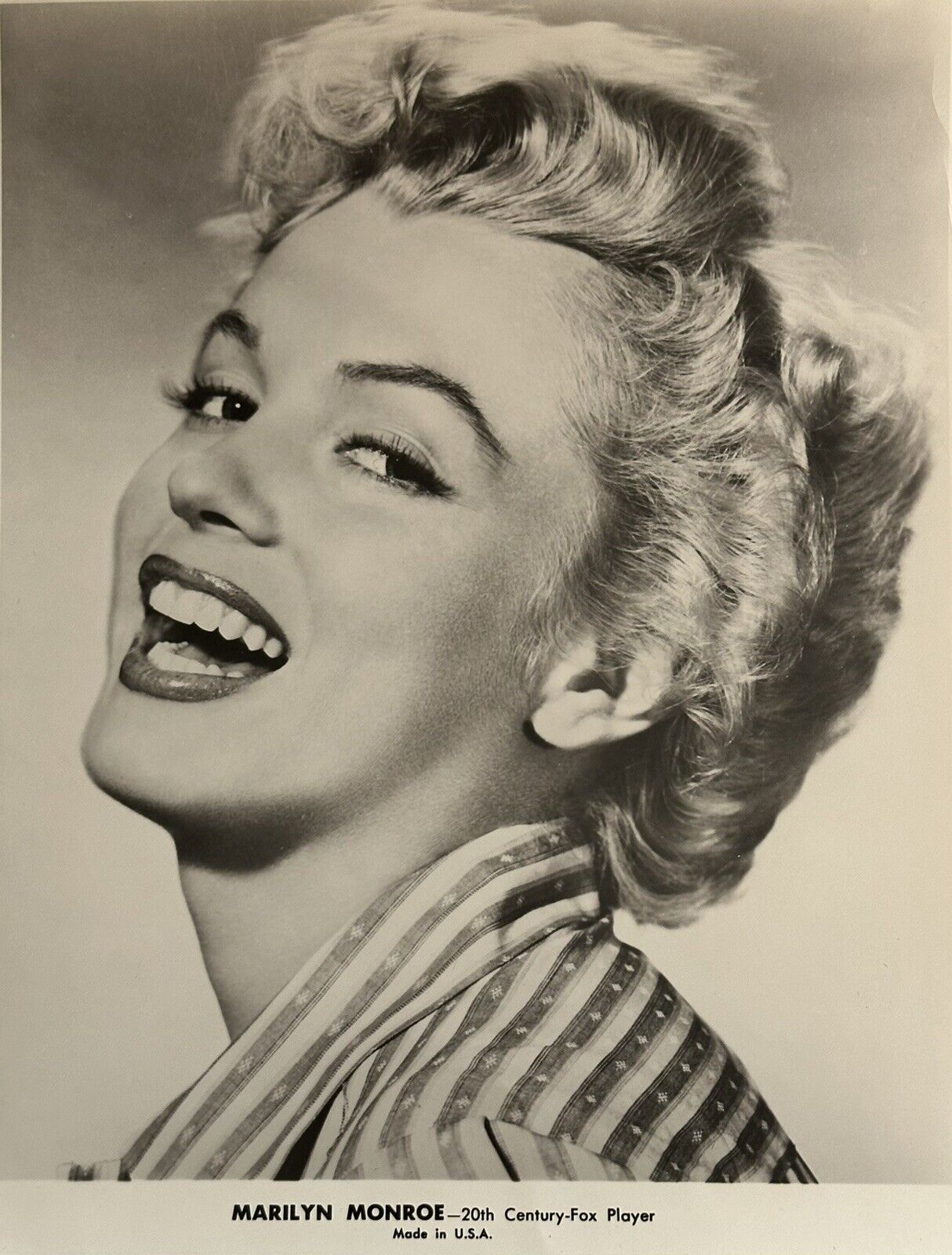 Original 1952 Marilyn Monroe 20th Century Fox Studio Player 8x10 Clash by Night