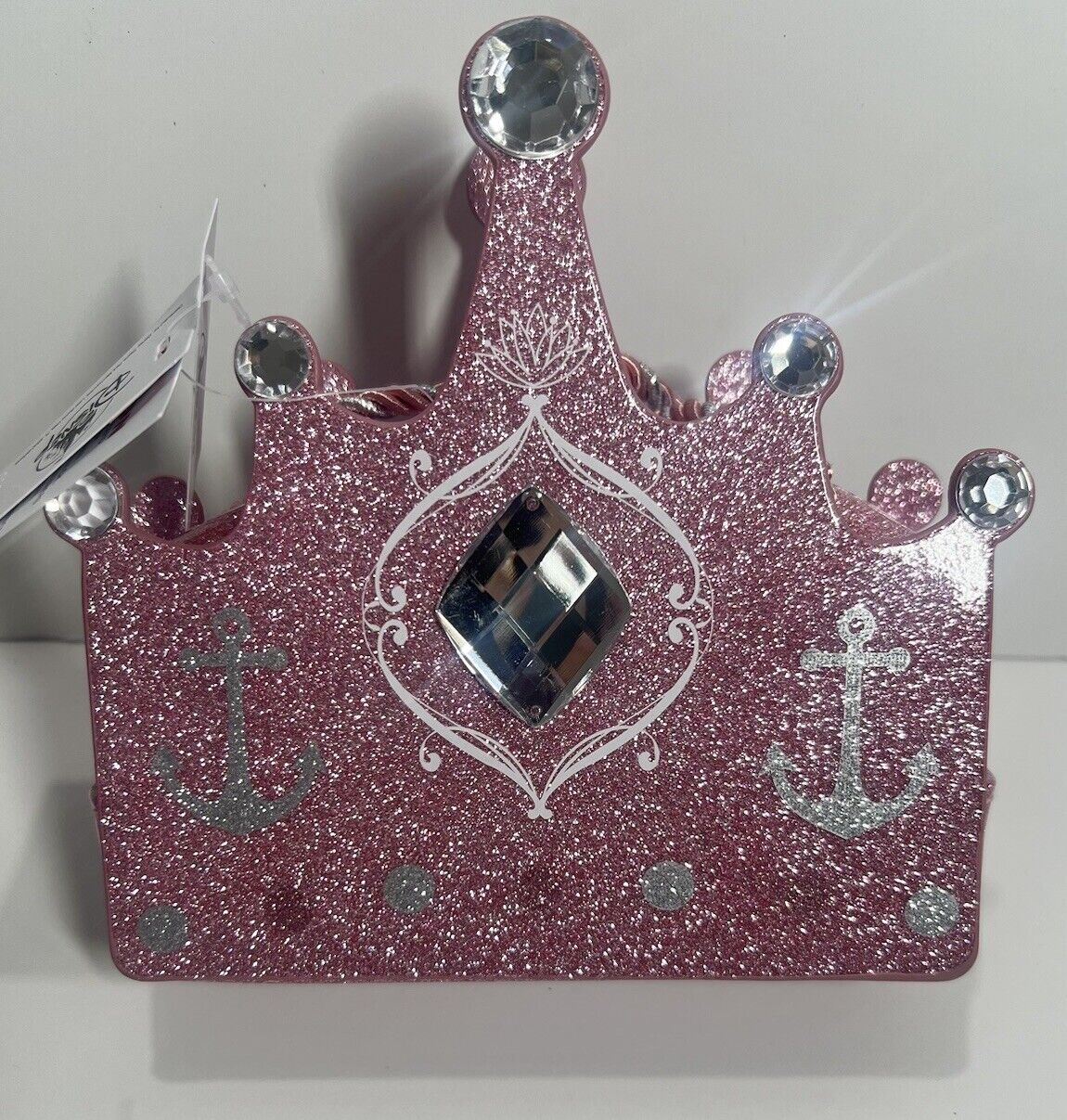 Disney Cruise Line Royal Court Royal Tea Pink Sequin Glitter Purse Handbag New