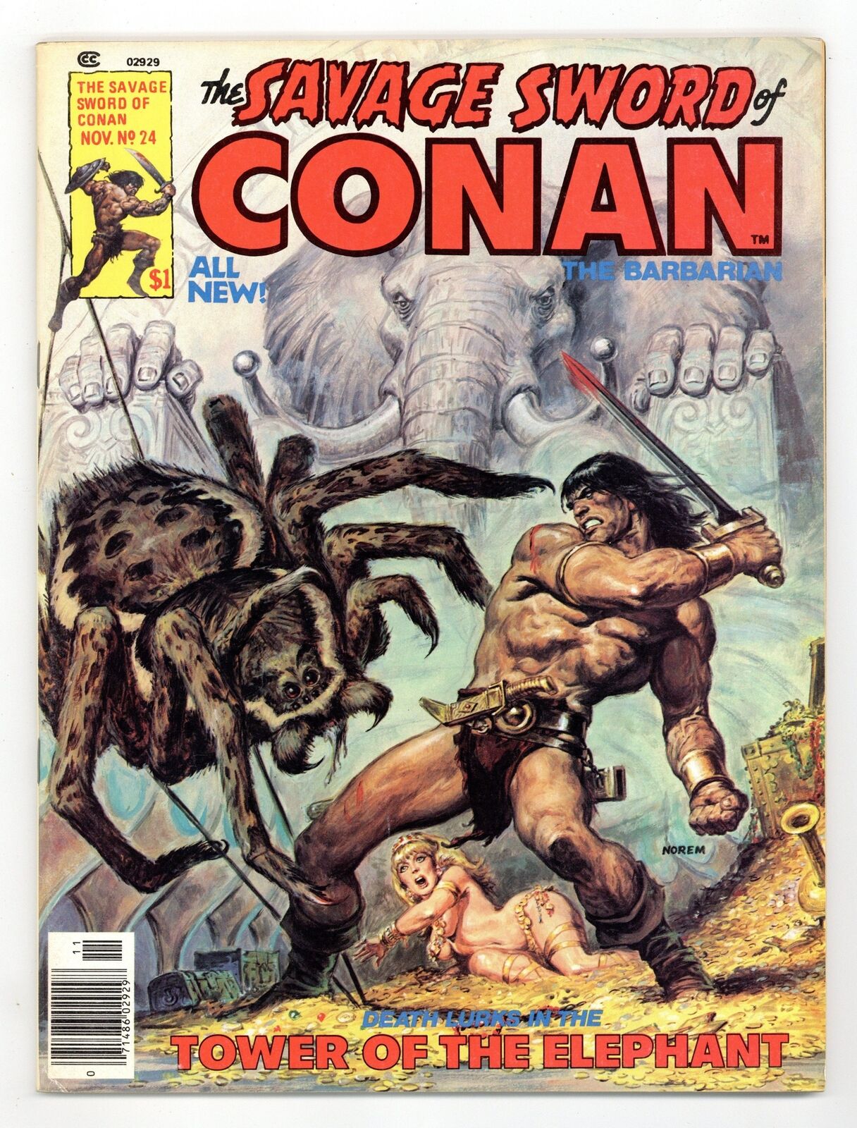 Savage Sword of Conan #24 FN+ 6.5 1977
