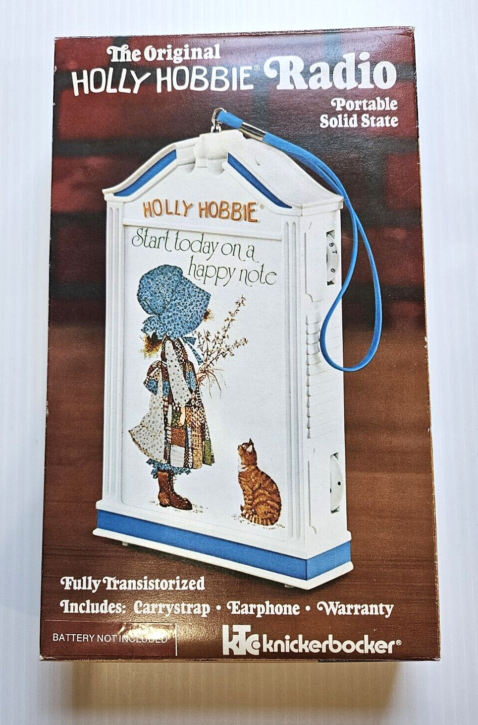 HOLLY HOBBIE AM Radio Knickerbocker Toys Collectable 1970s VINTAGE NEW SEALED