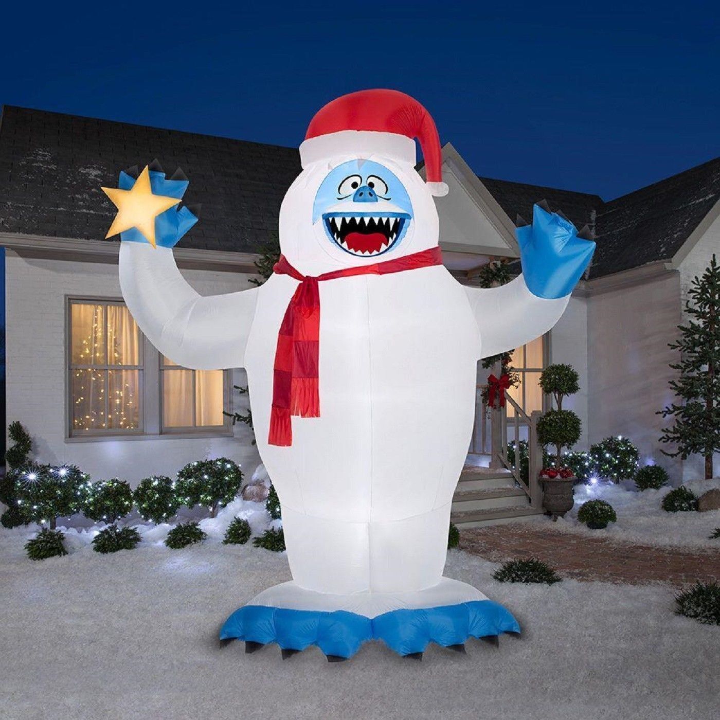 CHRISTMAS BUMBLE ABOMINABLE SNOWMAN RUDOLPH REINDEER AIRBLOWN INFLATABLE 12 FT