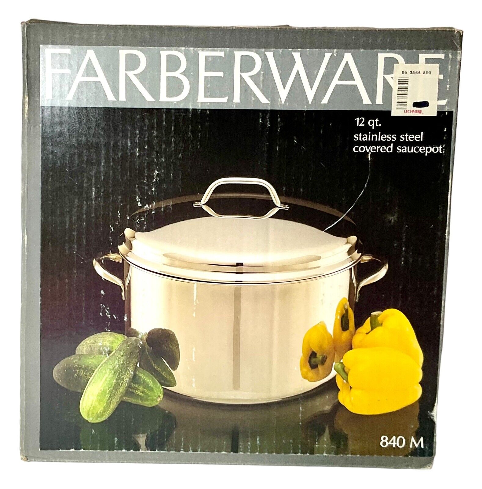 Vintage Faberware 16 QT Stainless Steal Sauce Pot Model 840M NEW IN BOX
