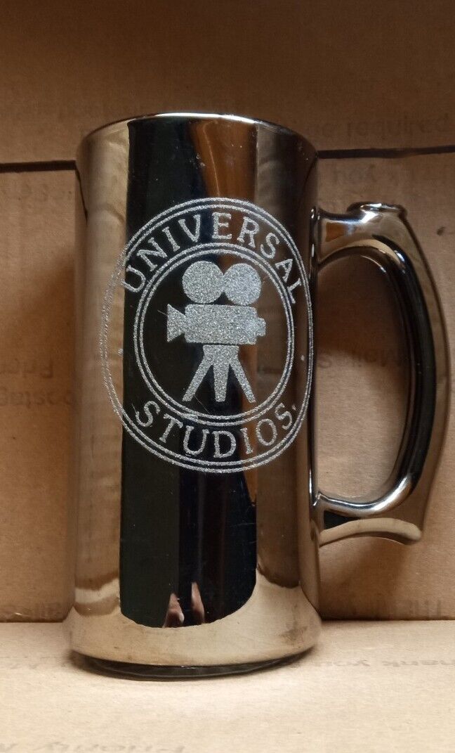 Vintage Universal Chrome Glass Coffee Mug