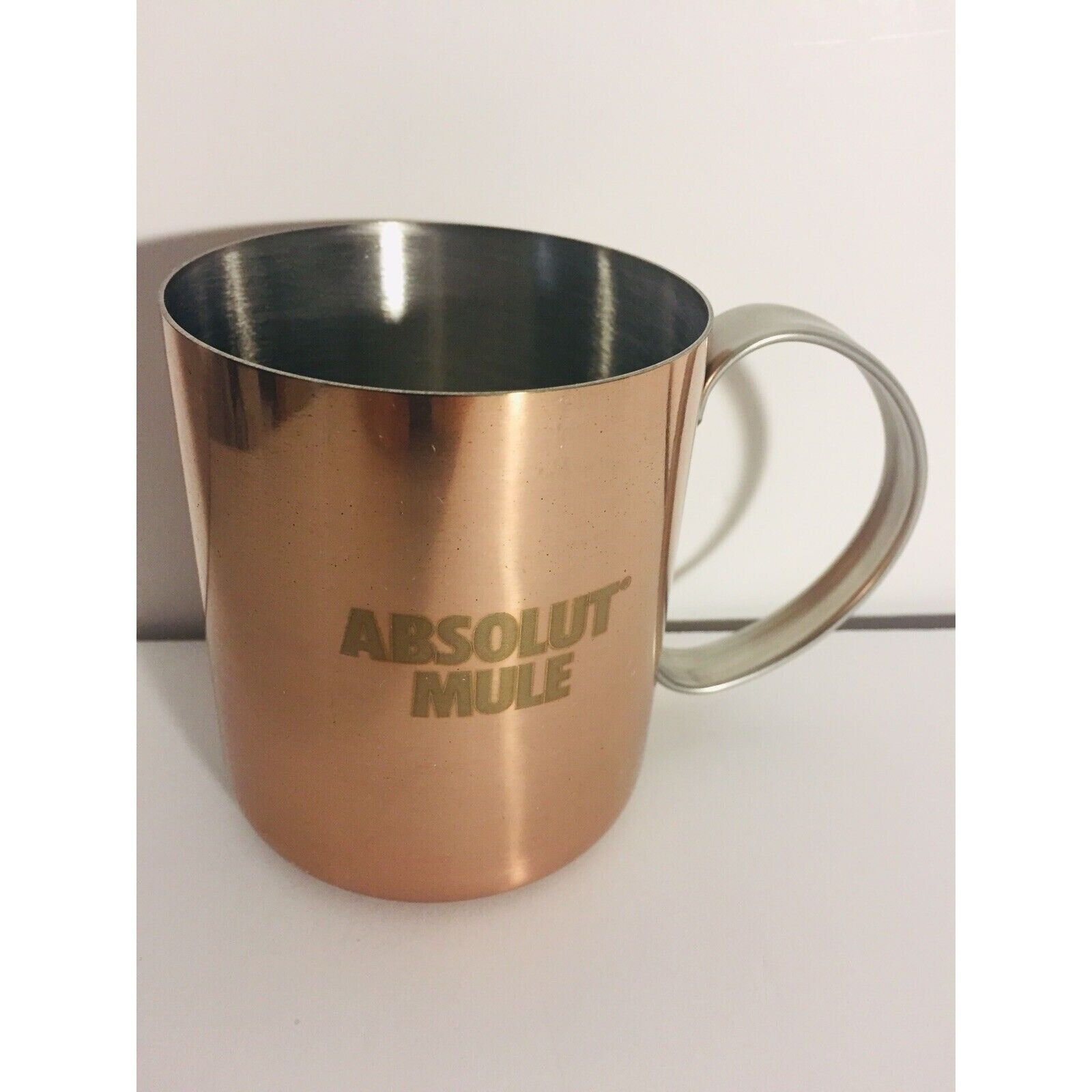 Absolut Mule Vodka Copper Metal Cup Mug Moscow New