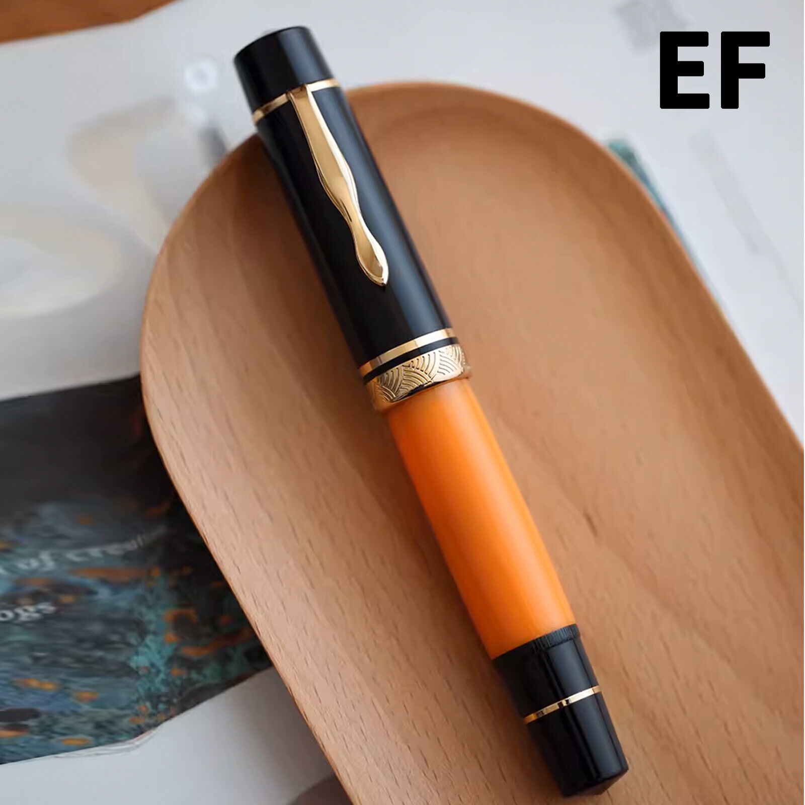 2024 Majohn P139 Piston Fountain Pen F/EF/M Nib Office Gift Pen W/ Copper Piston