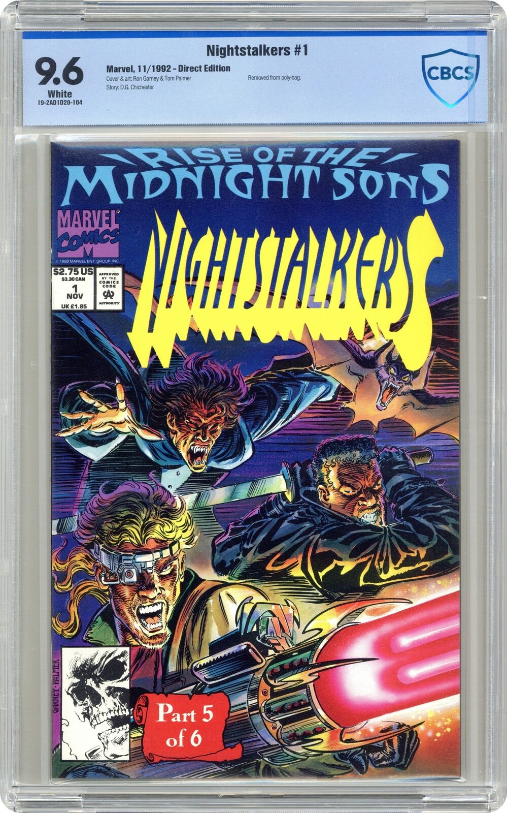 Nightstalkers 1U CBCS 9.6 1992 19-2AD1D20-104