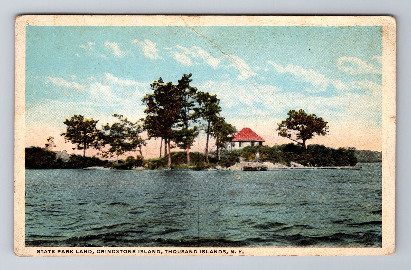 Thousand Islands NY-New York, Grindstone Island, Vintage c1949 Souvenir Postcard