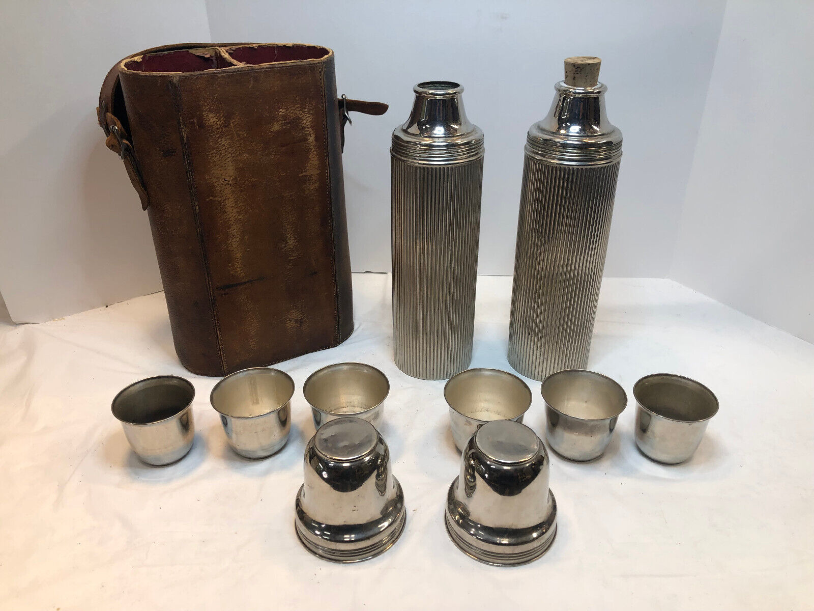 Antique Vintage Landers Frary And Clark Thermos Set - 1917?