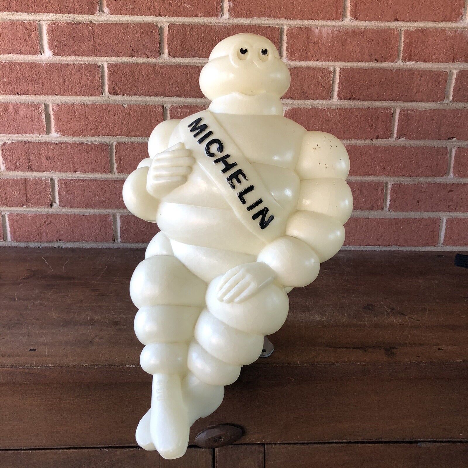 Vintage Michelin Man Hood Mount 1960's w/ Bracket