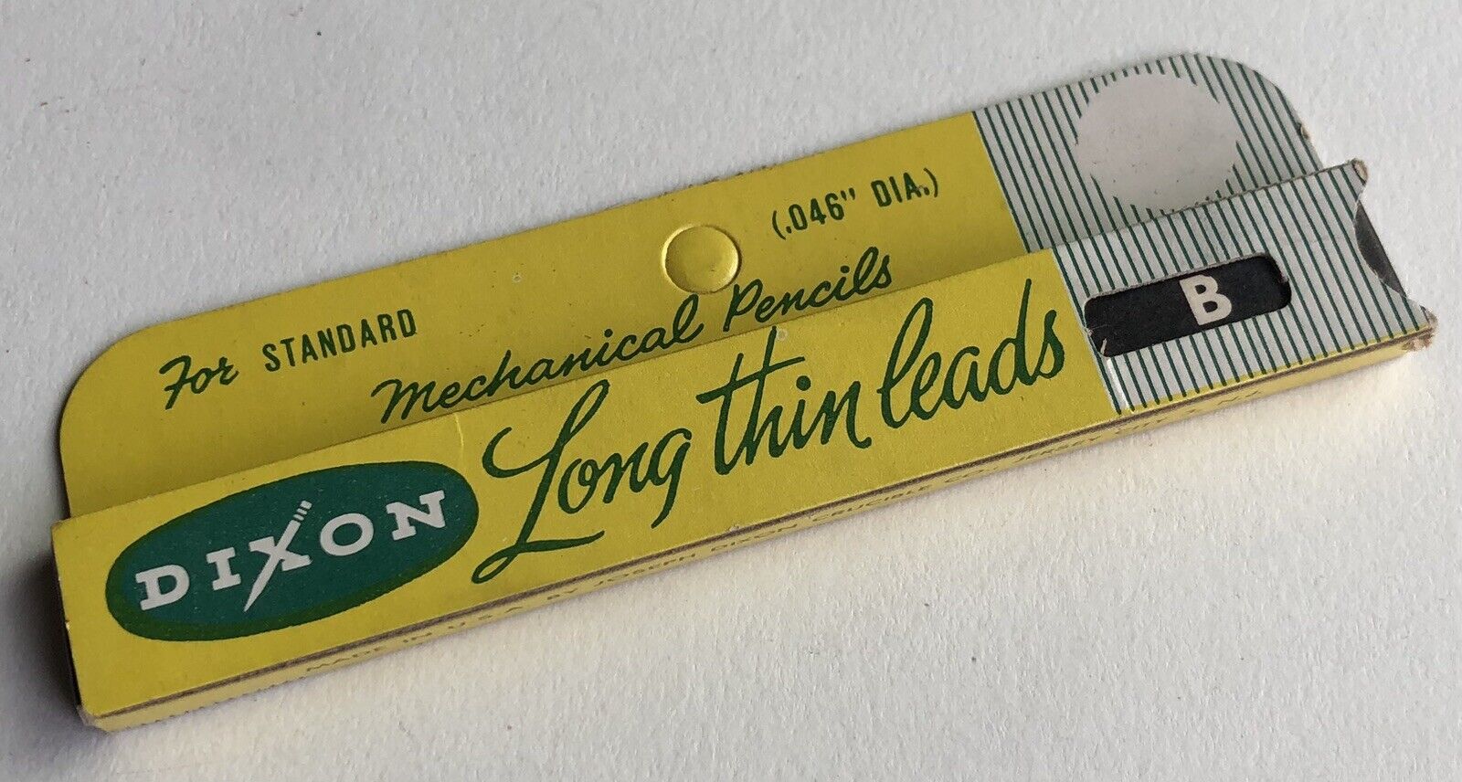 Vintage DIXON Mechanical Pencil Lead 1.1mm B 12pk NOS Sleeve Card USA
