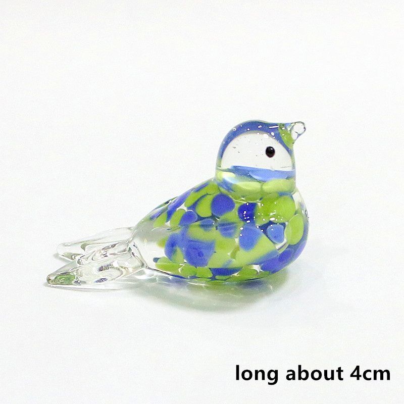 Custom Handmade Glass Bird Miniature Figurines Japanese Style Cute Tiny Animal