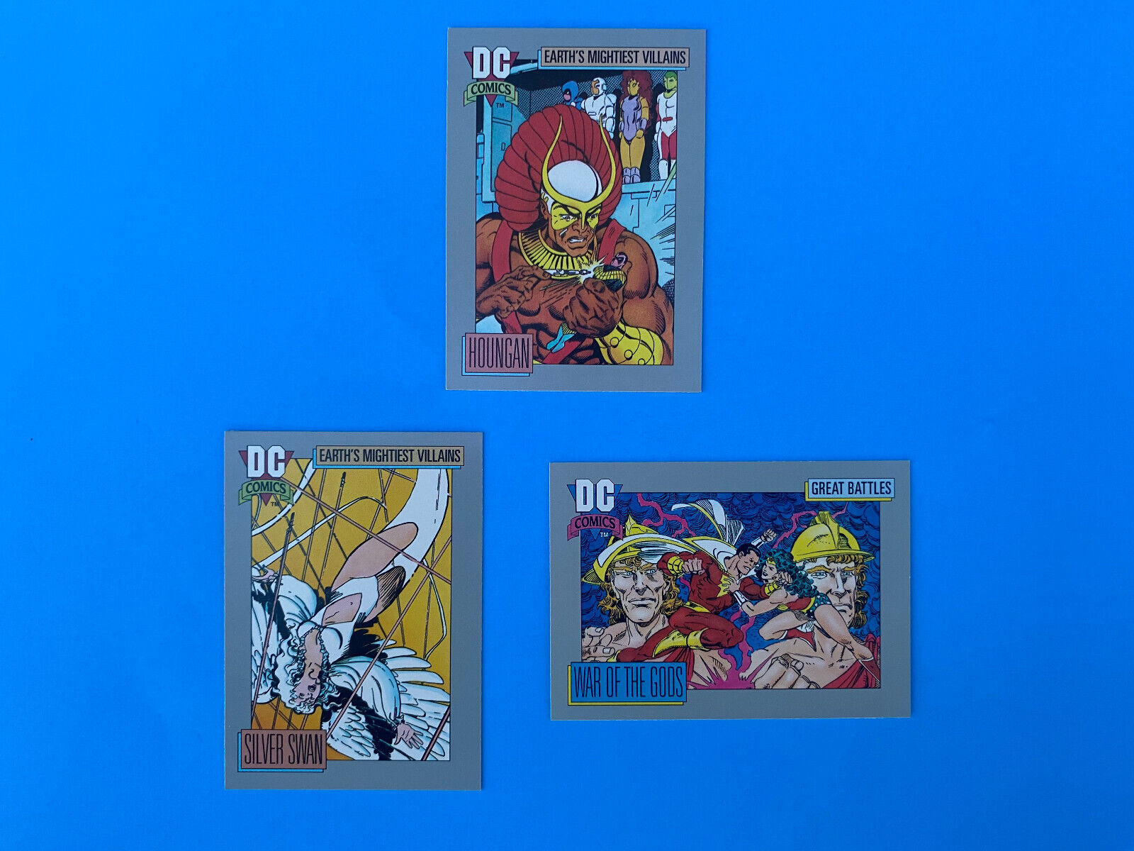 1991 DC UNIVERSE COMICS CARDS - SERIES 1 - LOT OF 3 - COLLECT THEM ALL