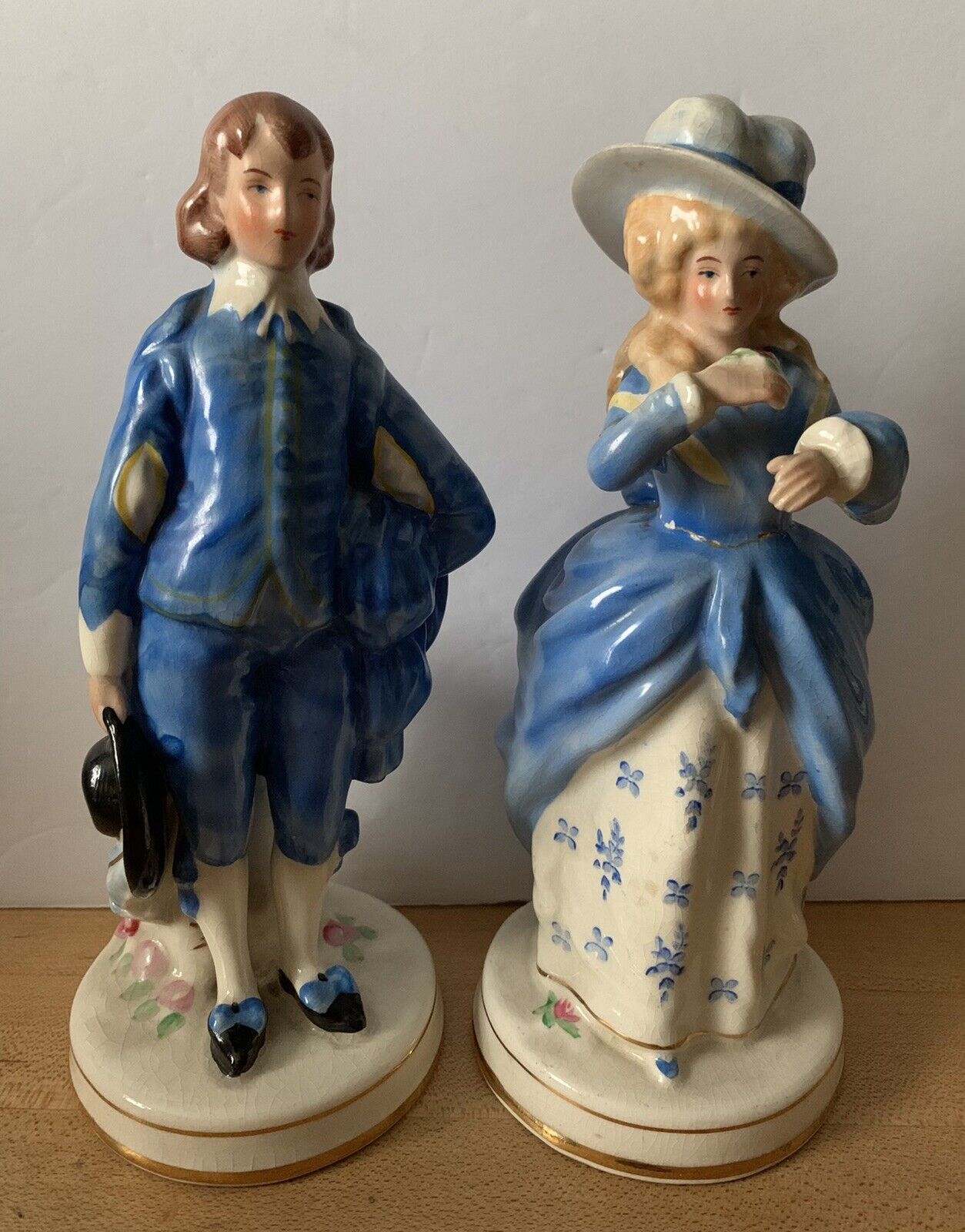 Coventry Blue Boy 5042A & Lady Hamilton 5041A Figurines Made In USA