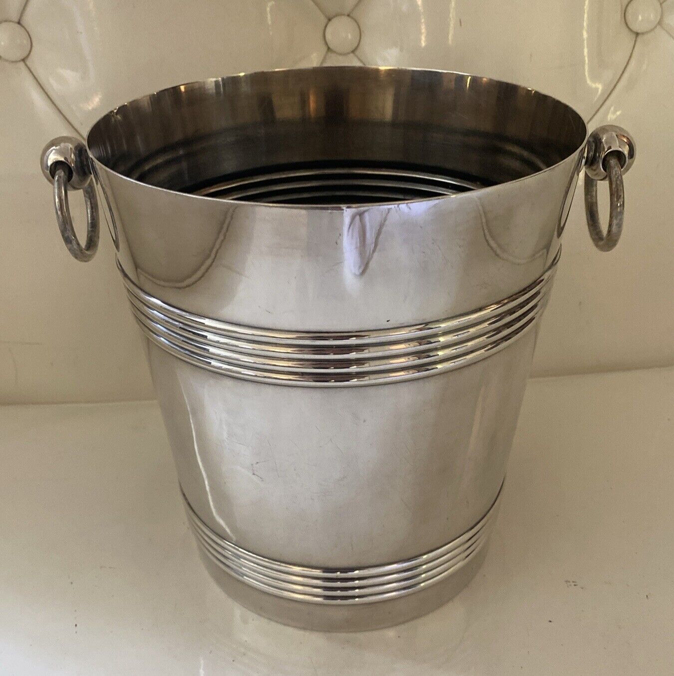 CHRISTOFLE SILVER PLATED CHAMPAGNE WINE ICE BUCKET FRANCE Rare