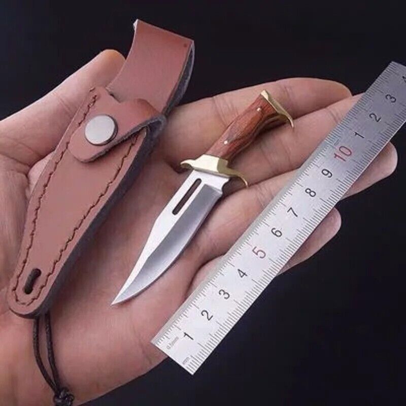 Mini Clip Point Knife Fixed Blade Hunting Survival Camping Unboxing 3Cr13 Steel