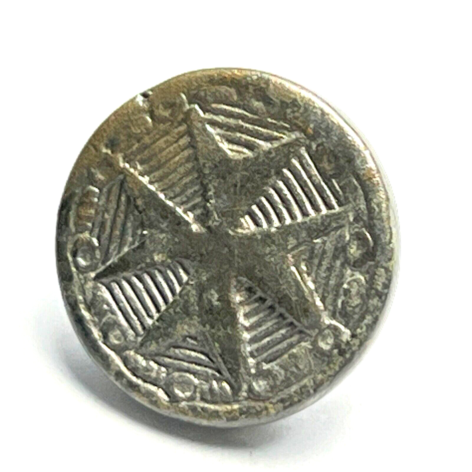 Dug Spanish Templar button 16th century Knights of Malta conserved RARE