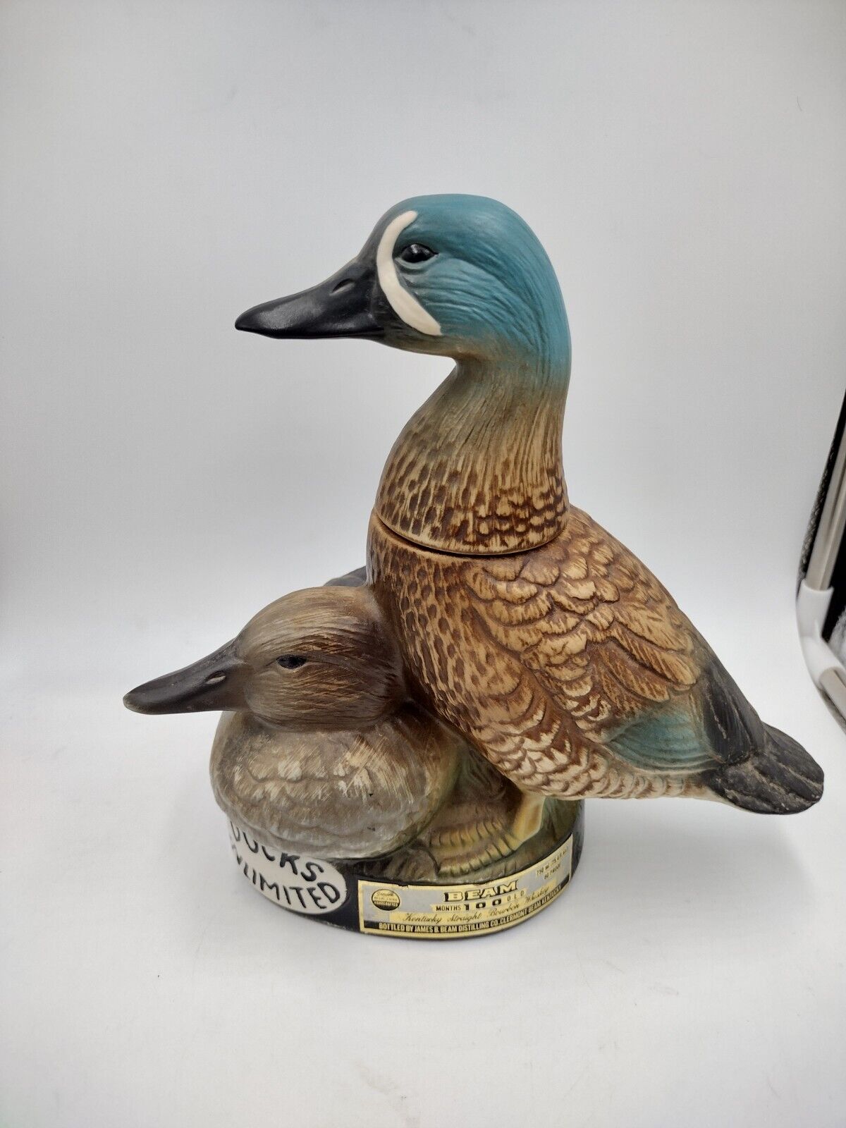 Jim Beam Decanter Ducks Unlimited 1980 Blue Winged Teal