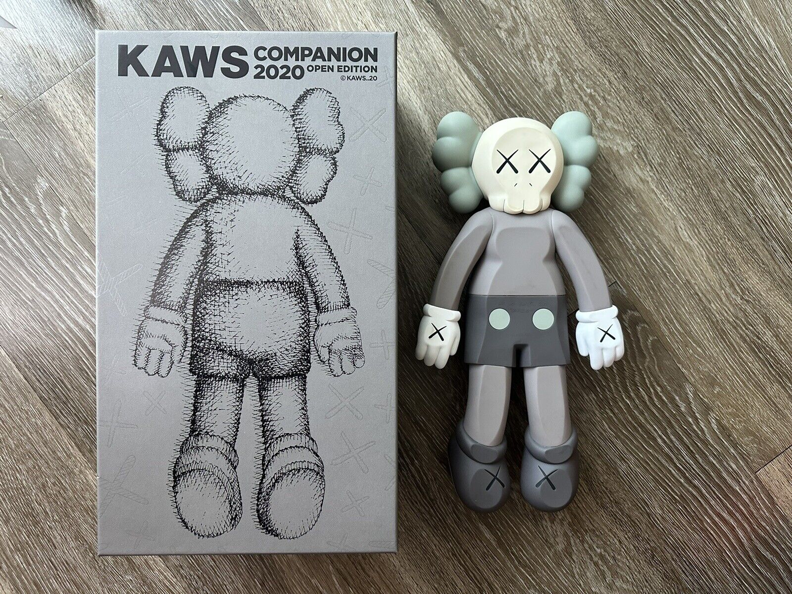 KAWS Companion 2020 Figure Brown Vinyl Figure Preowned 100% Authentic