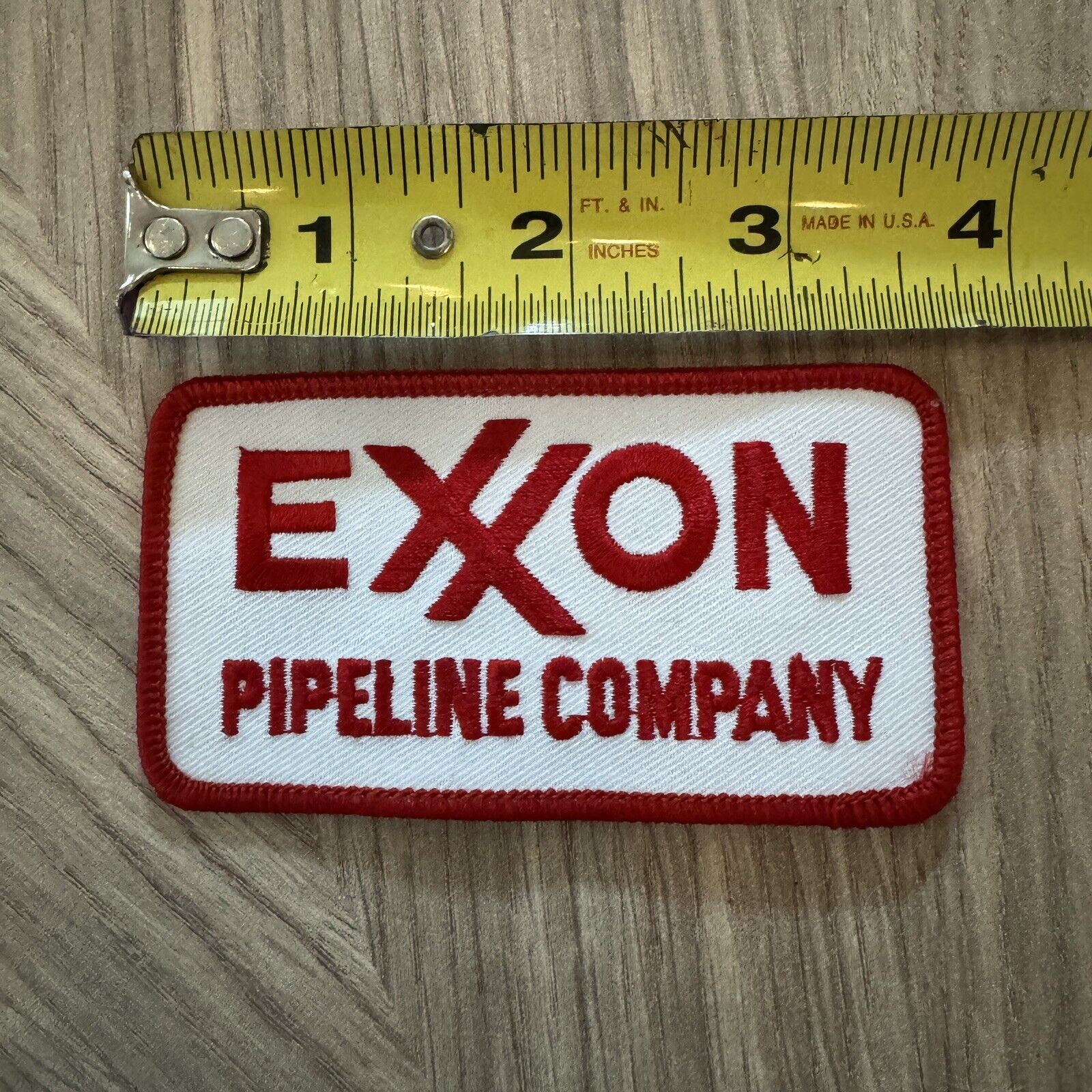 Vintage 80s EXXON Pipeline Company Sew On Patch