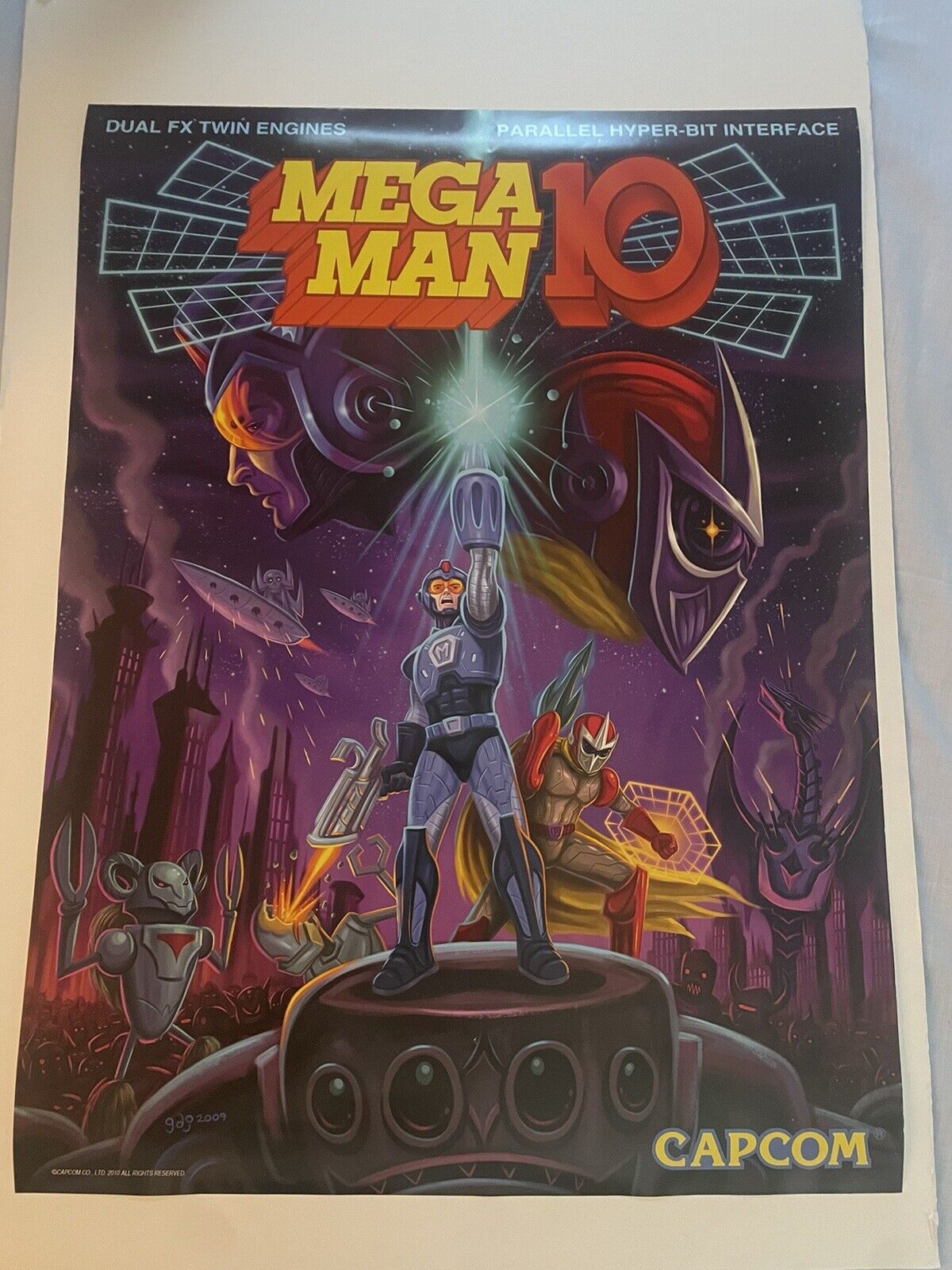 Mega Man 10 24x18 Capcom Exclusive Poster 24x18 OOP