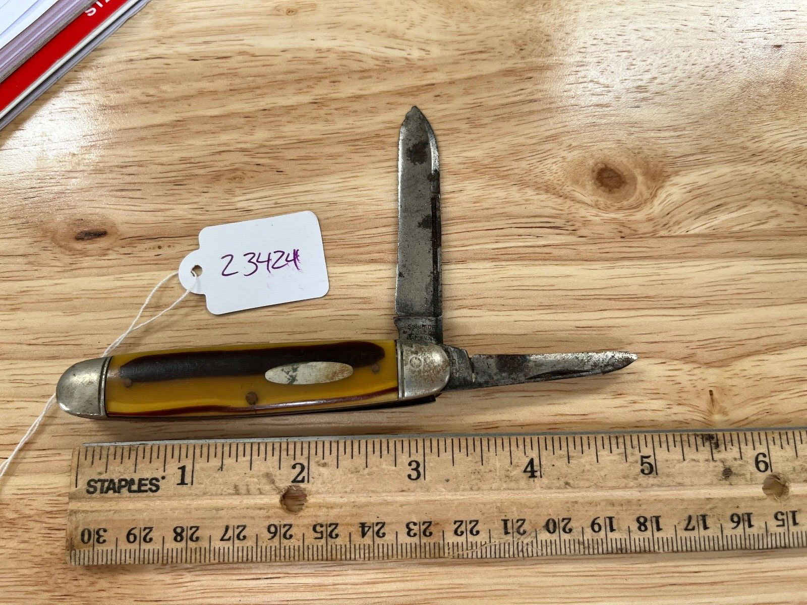vintage Schrade Cut Co. knife (23424)