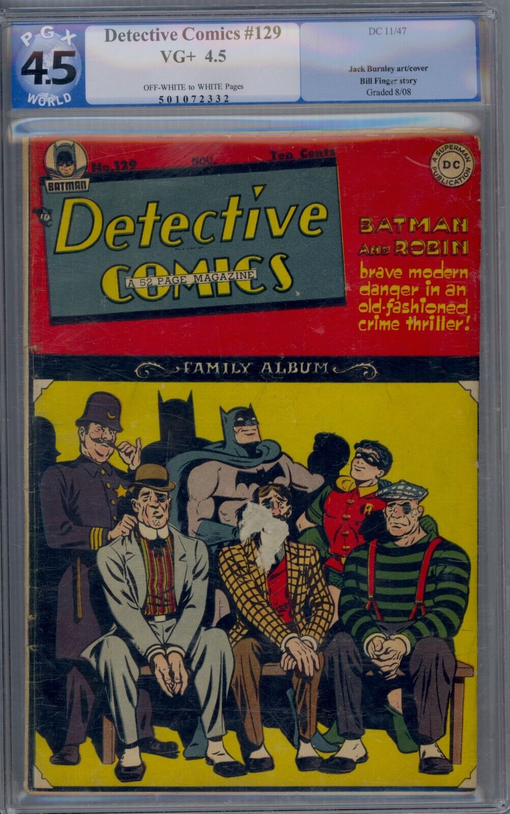 Detective Comics #129 1947 DC Comics PGX 4.5 Batman Robin Not CGC 2332