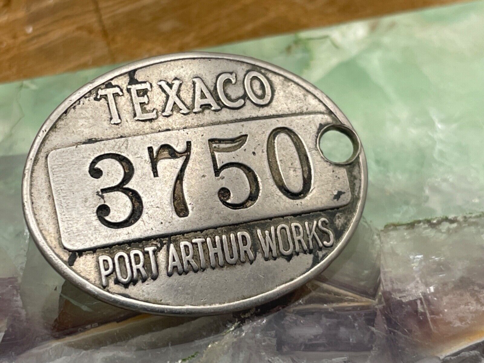 Antique Early Texaco Port Arthur Works Employee Badge --1366.24