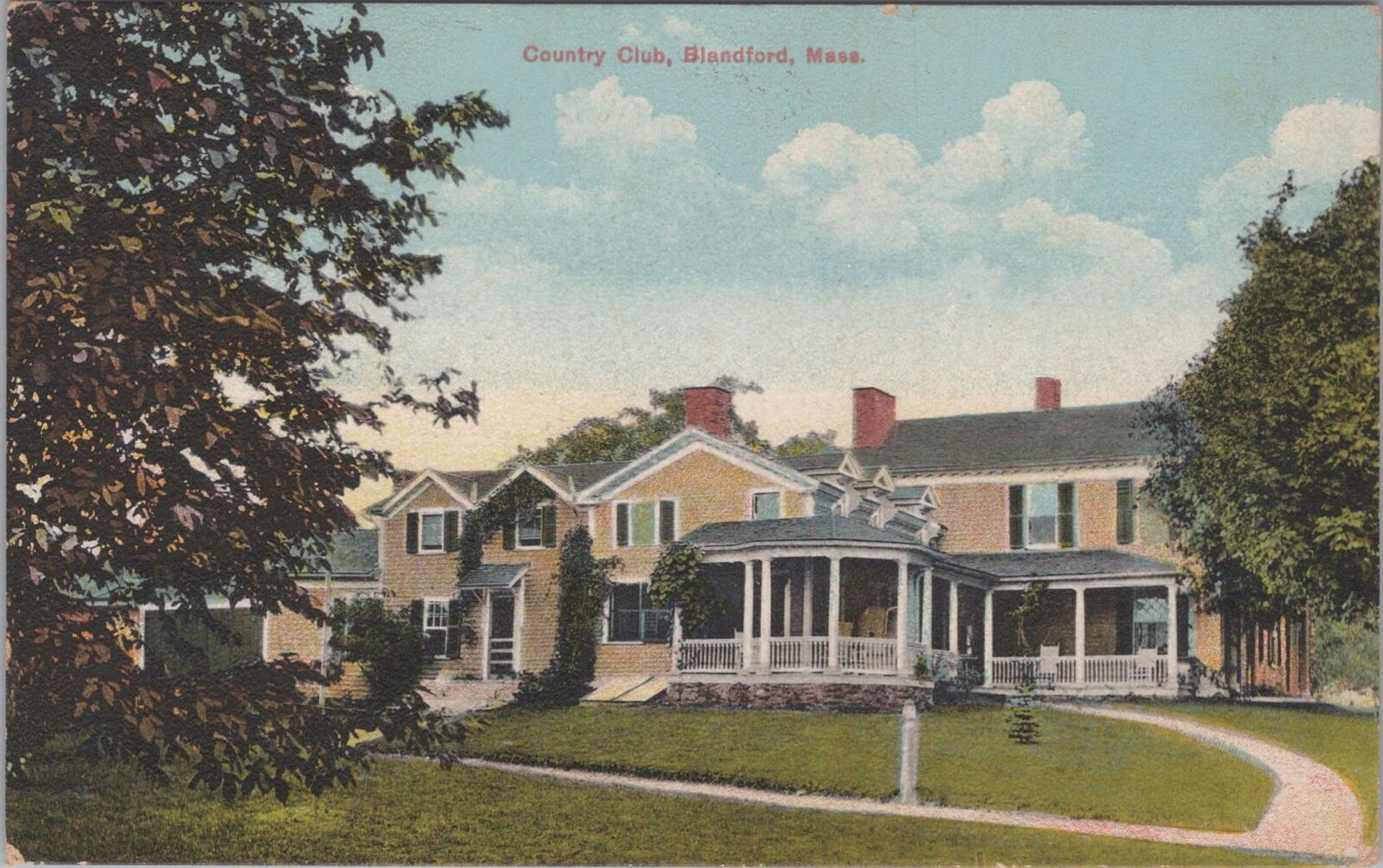 Country Club Blandford Massachusetts Blandford 1916 Postcard