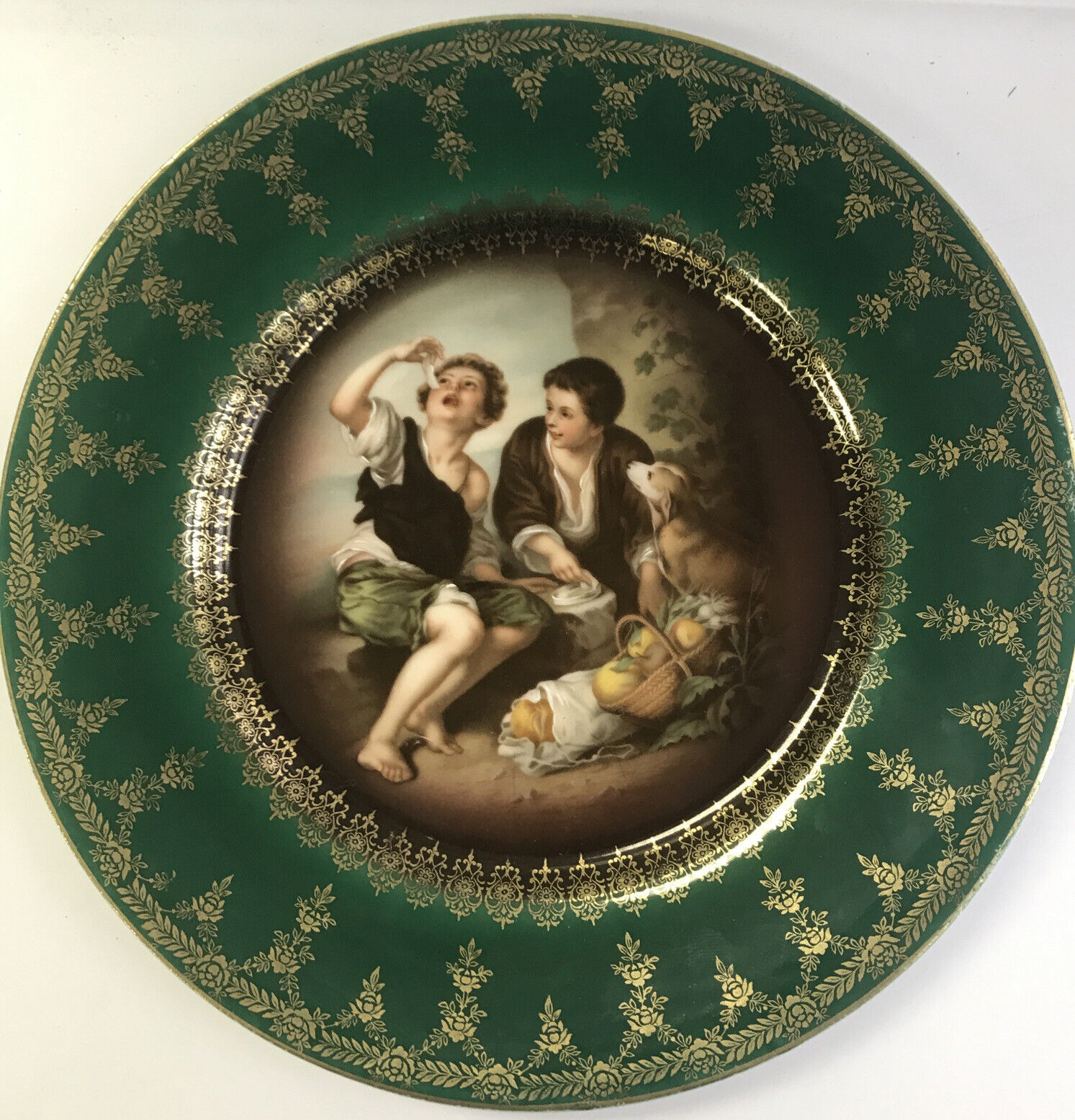 Royal Vienna - C M Hutschenreuther Melon Boy Plate