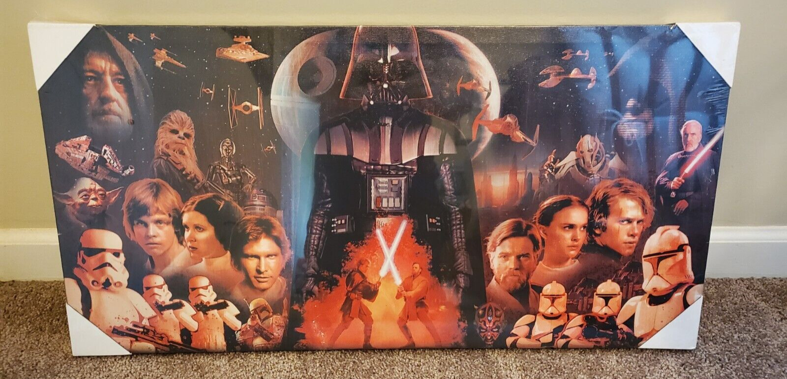 Star Wars Art Framed Picture 30 x 15 x 1 - Hobby Lobby Spring Shop NEW Sealed