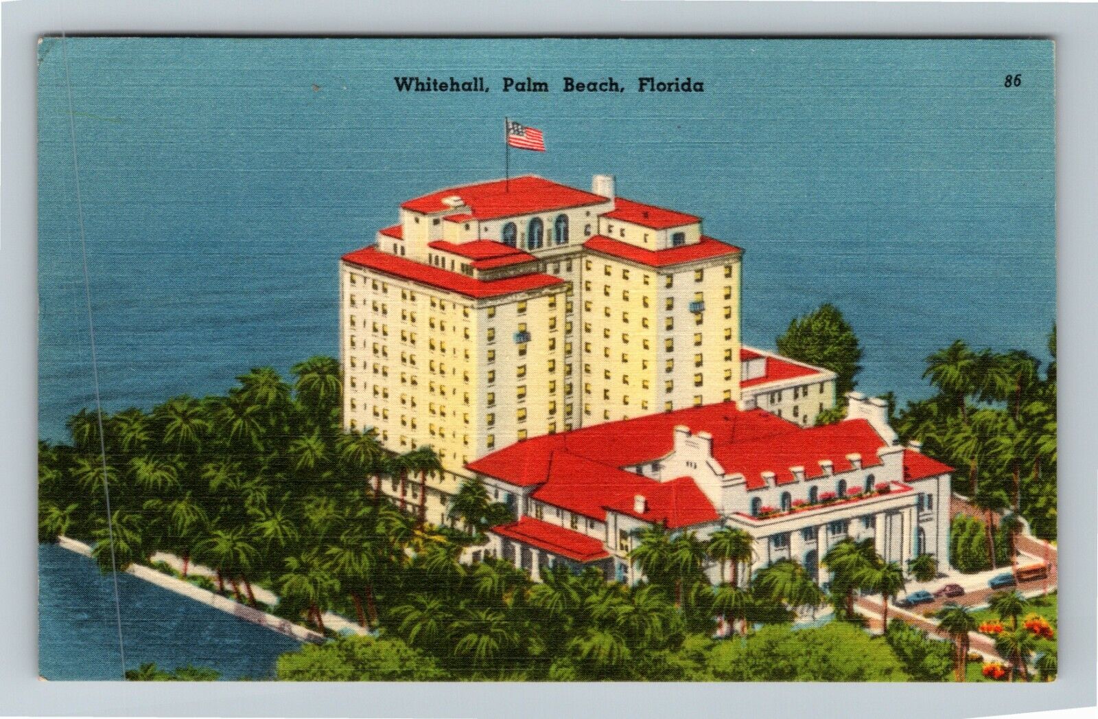 Palm Beach, Florida, WHITEHALL RESORT HOTEL, Advertising, c1958 Vintage Postcard