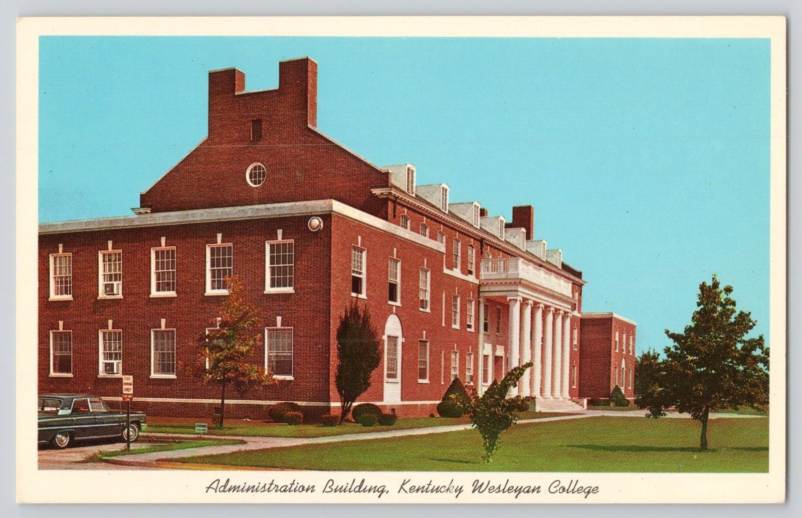 Postcard Administration Building, Kentucky Wesleyan College, Owensboro, Kentucky