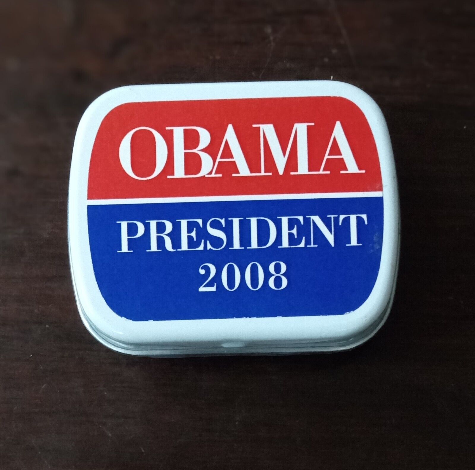 Rare US President Obama, 2008 Metal Tin Of Mints, Collectible,  