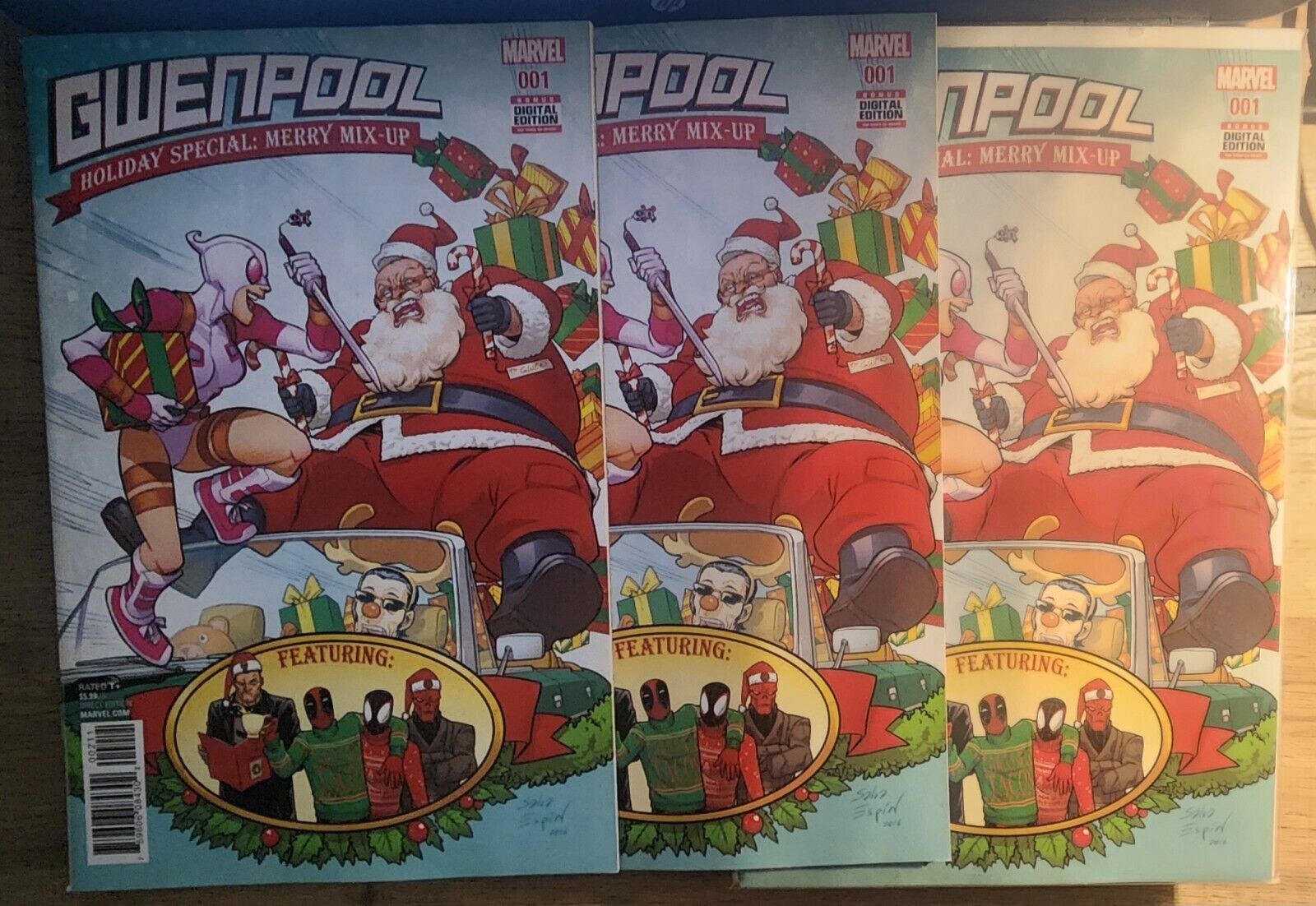 Gwenpool Holiday Special: Merry Mix-Up  1 Dealer Lot of 3