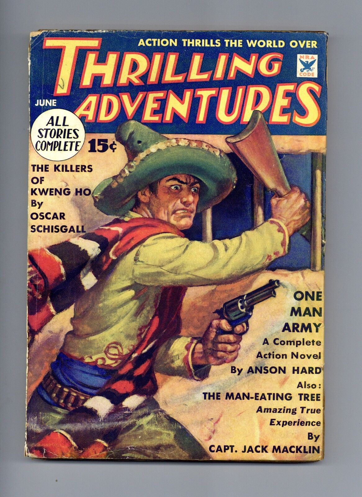 Thrilling Adventures Pulp Jun 1935 Vol. 14 #1 VG