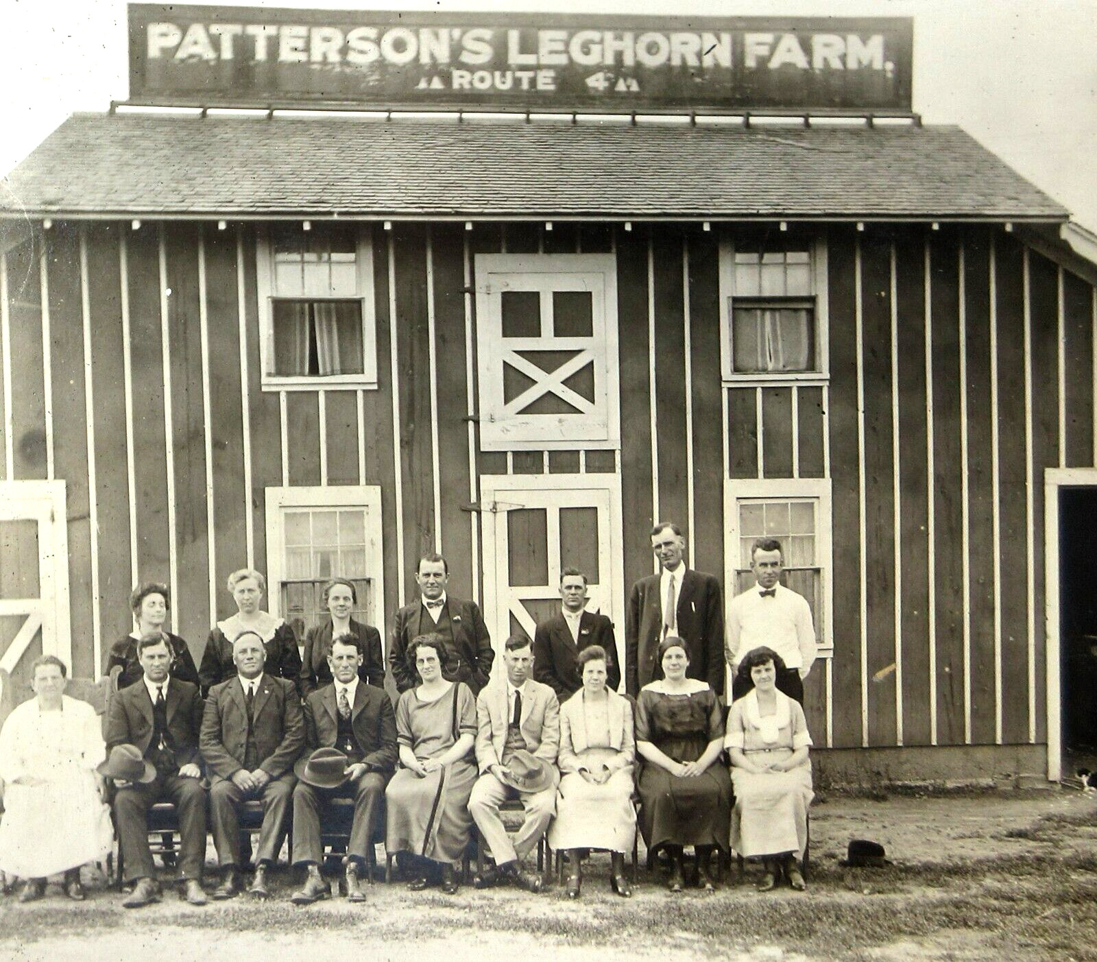 Antique Springfield MO Cabinet Photo Patterson's Poultry Leghorn Farm 1910-20s