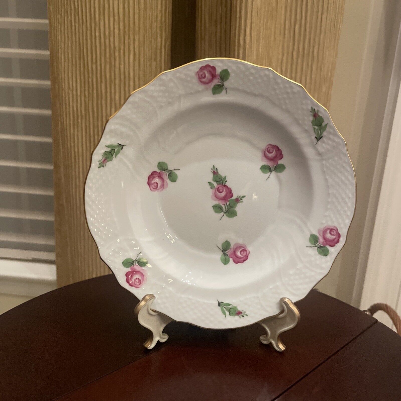 *MINT* Herend Porcelain “Petite Rose” Salad Plate 7.5”- Retail $150
