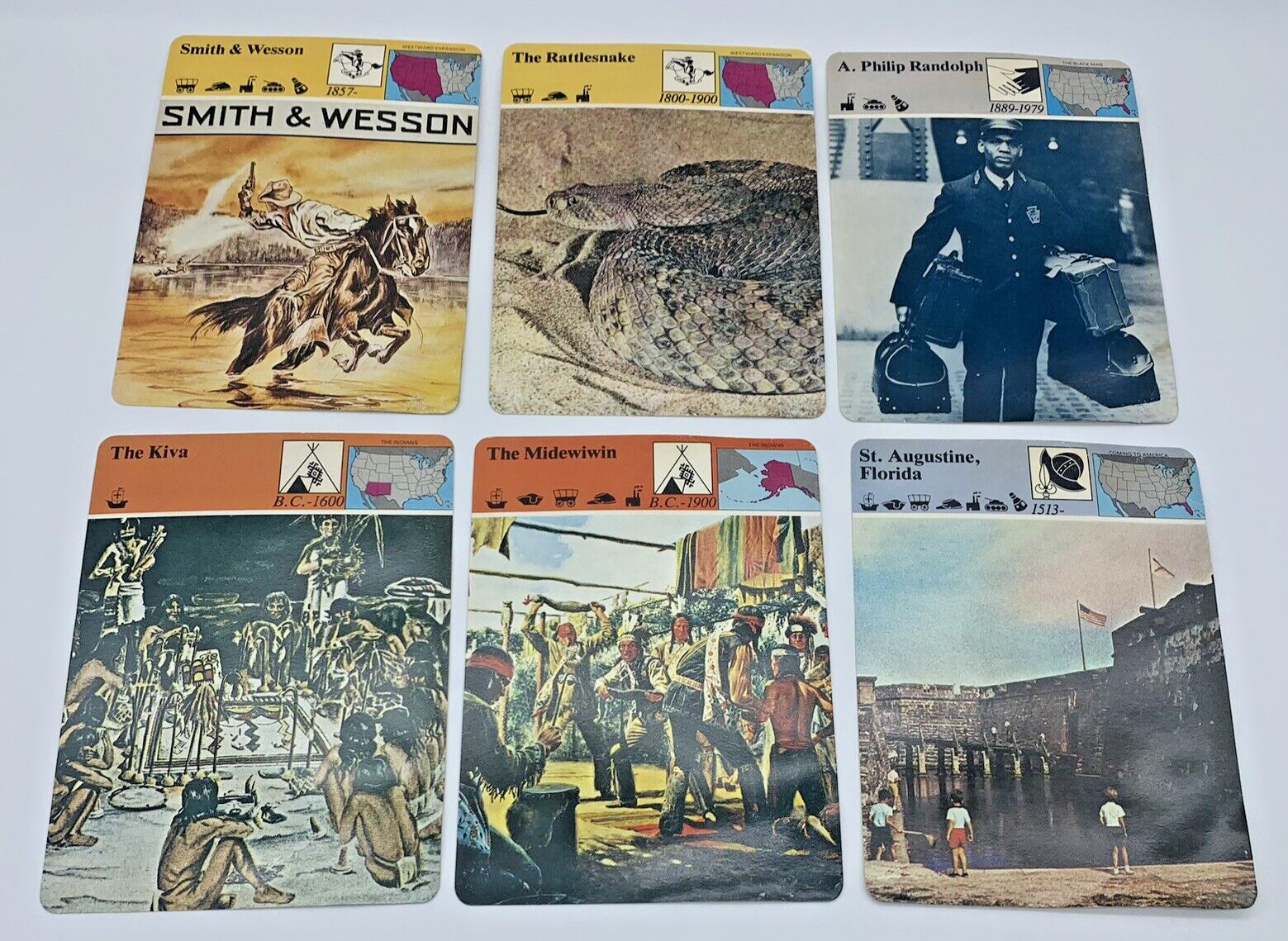 Panarizon Publishing 1980 Card Lot of 24 History America Vintage