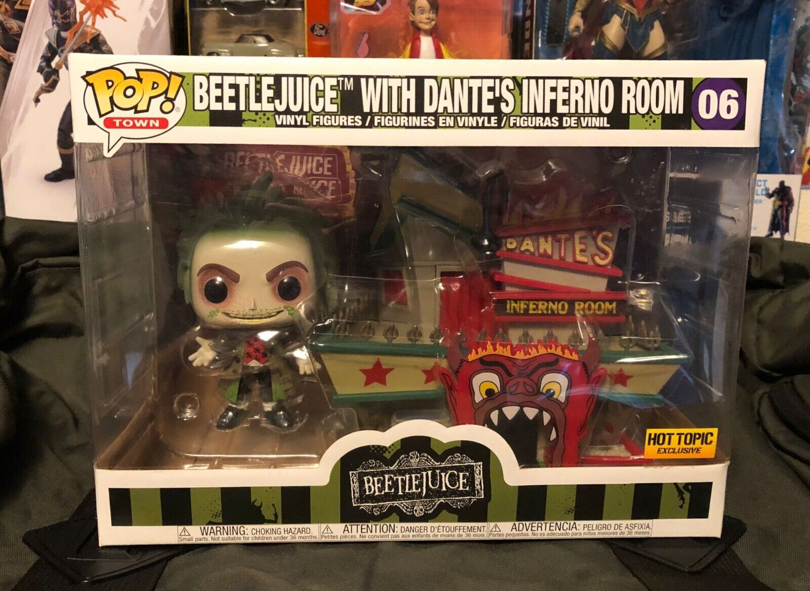 Funko Pop Town Beetlejuice With Dante's Inferno Room 06 Hot Topic Exclusive