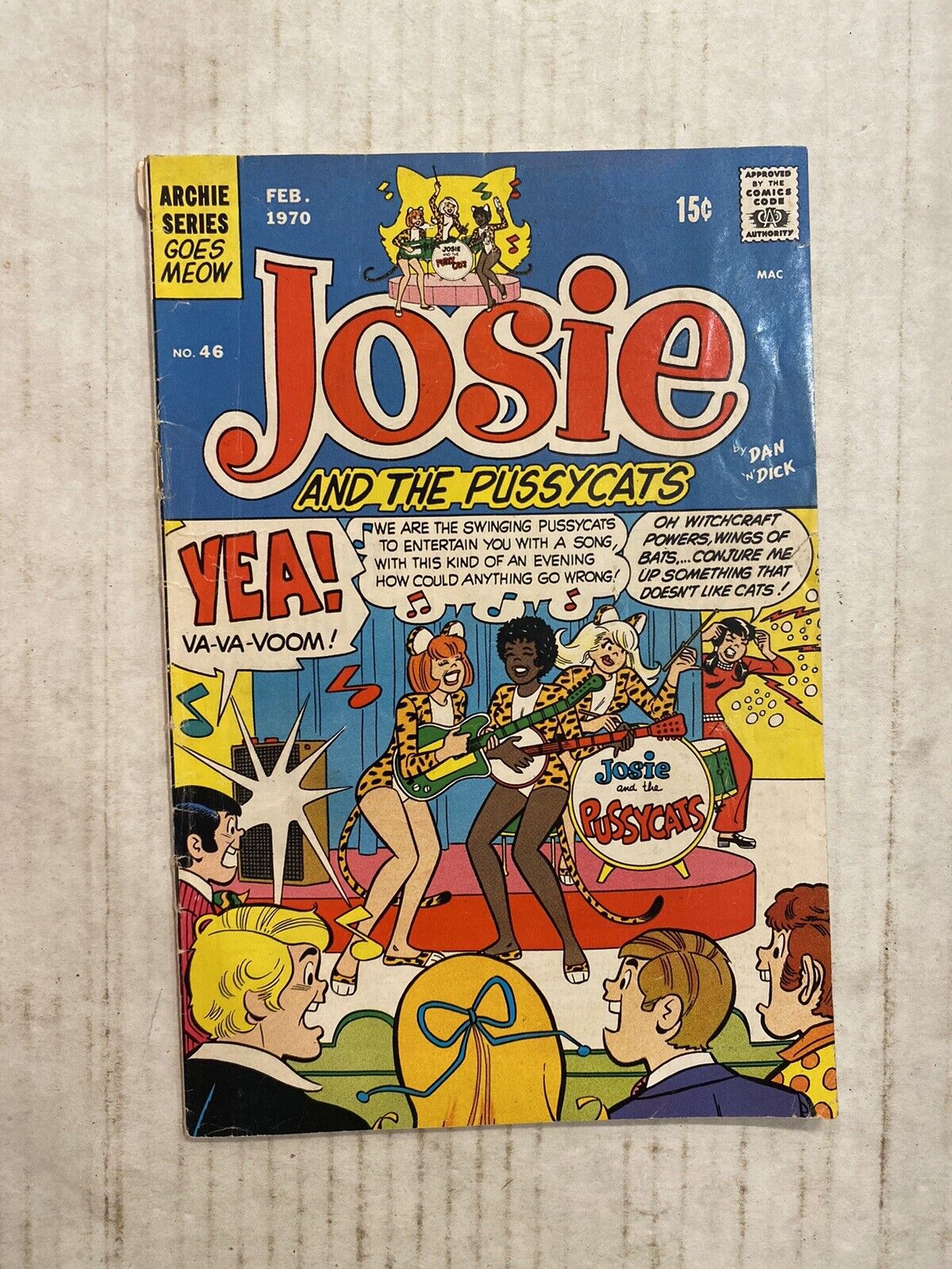 JOSIE & THE PUSSYCATS #46 - KEY 1ST COVER JOSIE & THE PUSSYCATS BAND : RD