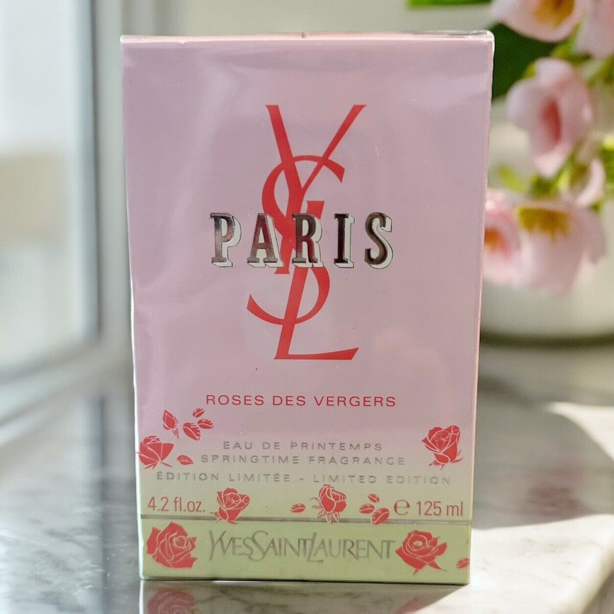 YSL Paris Roses Des Vergers 4.2 oz / 125 ml Eau de Printemps Springtime Ltd Edt