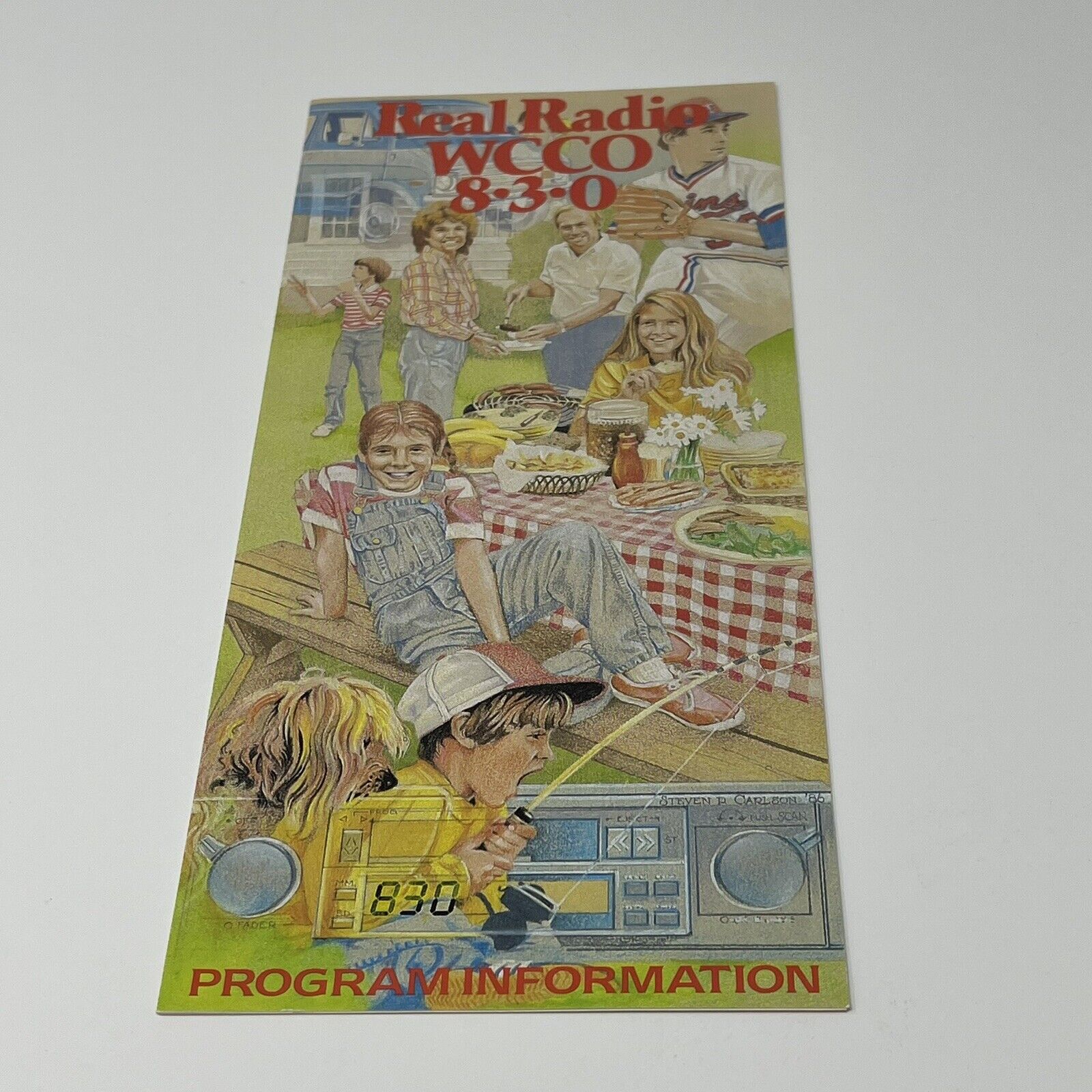 1980s WCCO Radio 830 Minneapolis St Paul MN Programming Brochure