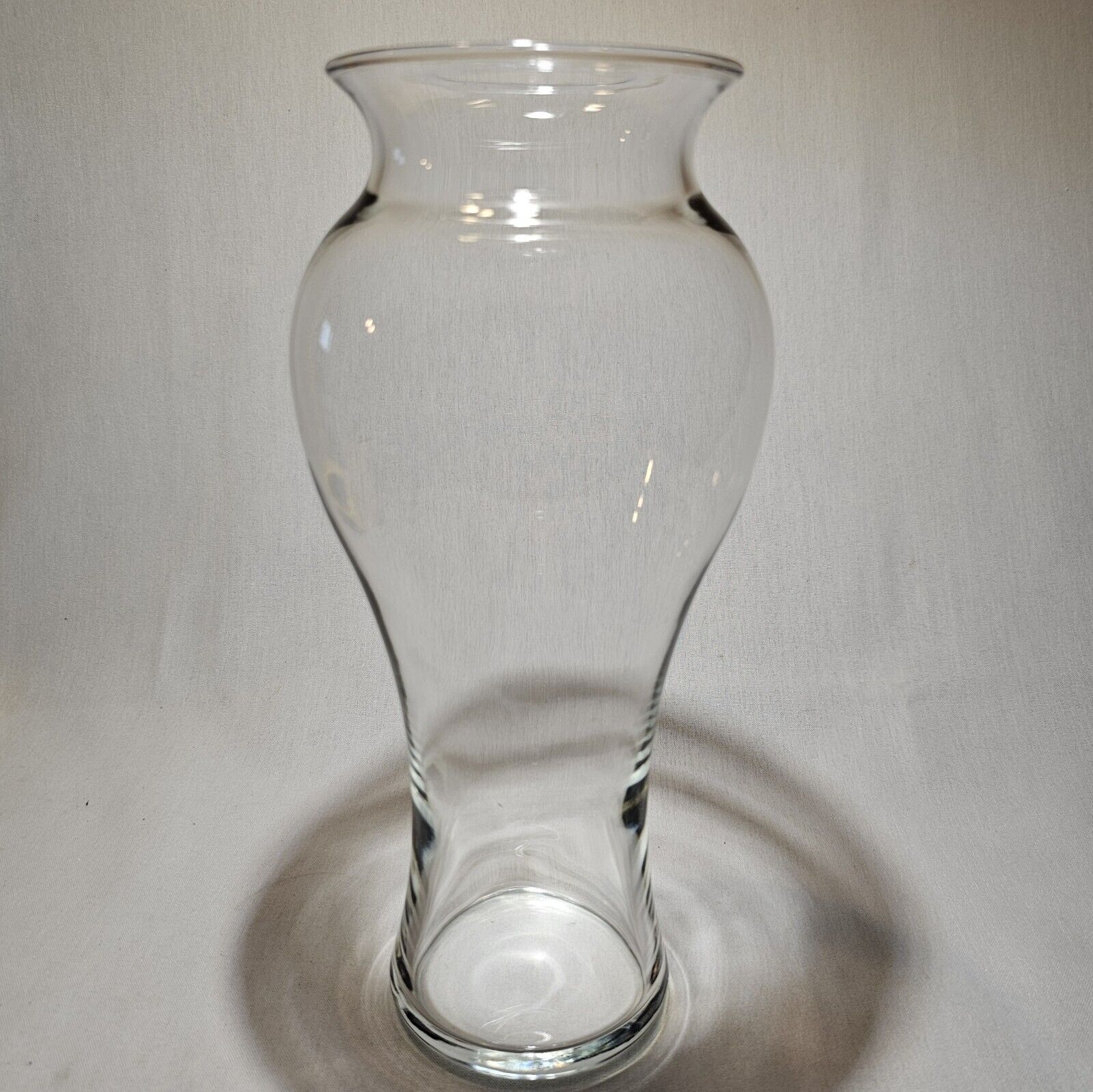 Vintage Clear Hurricane Style Vase