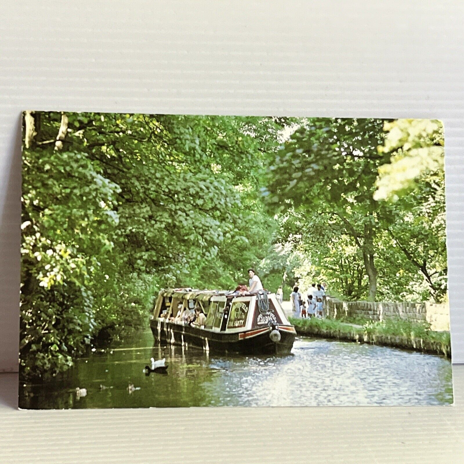 Postcard UK Huddersfield Canal Society Benjamin Outram Narrow Boat