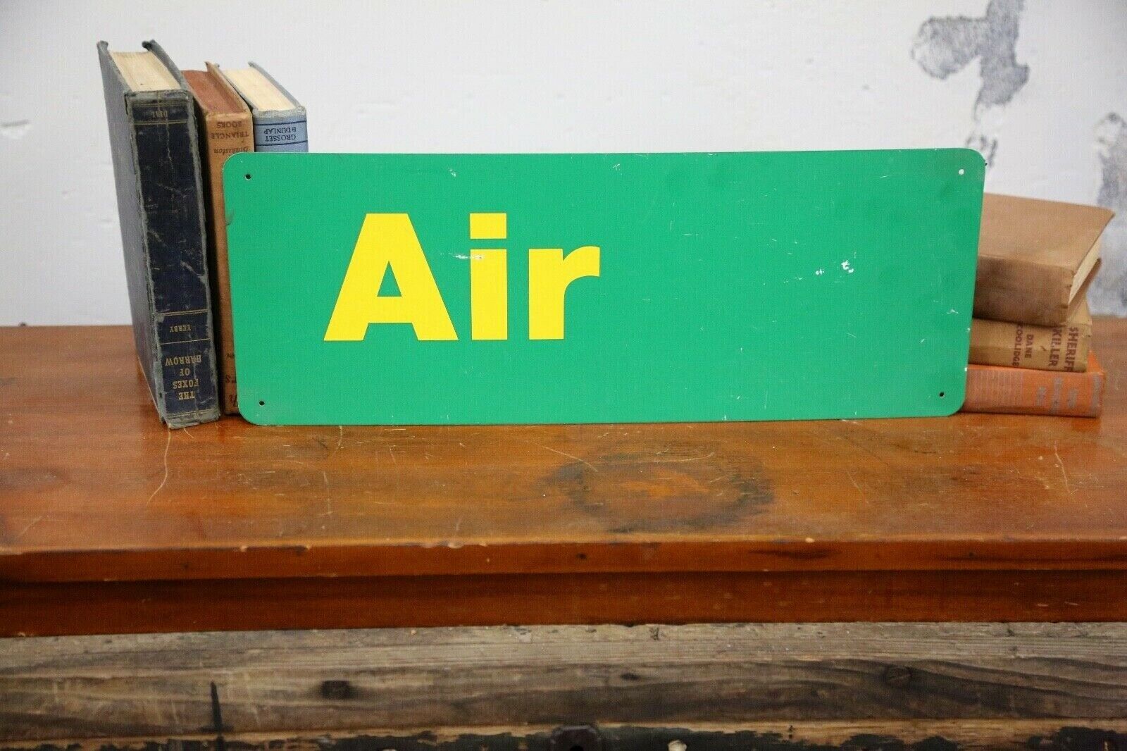 Vintage Eco Air meter sign Gas Station air pump Oil 18\