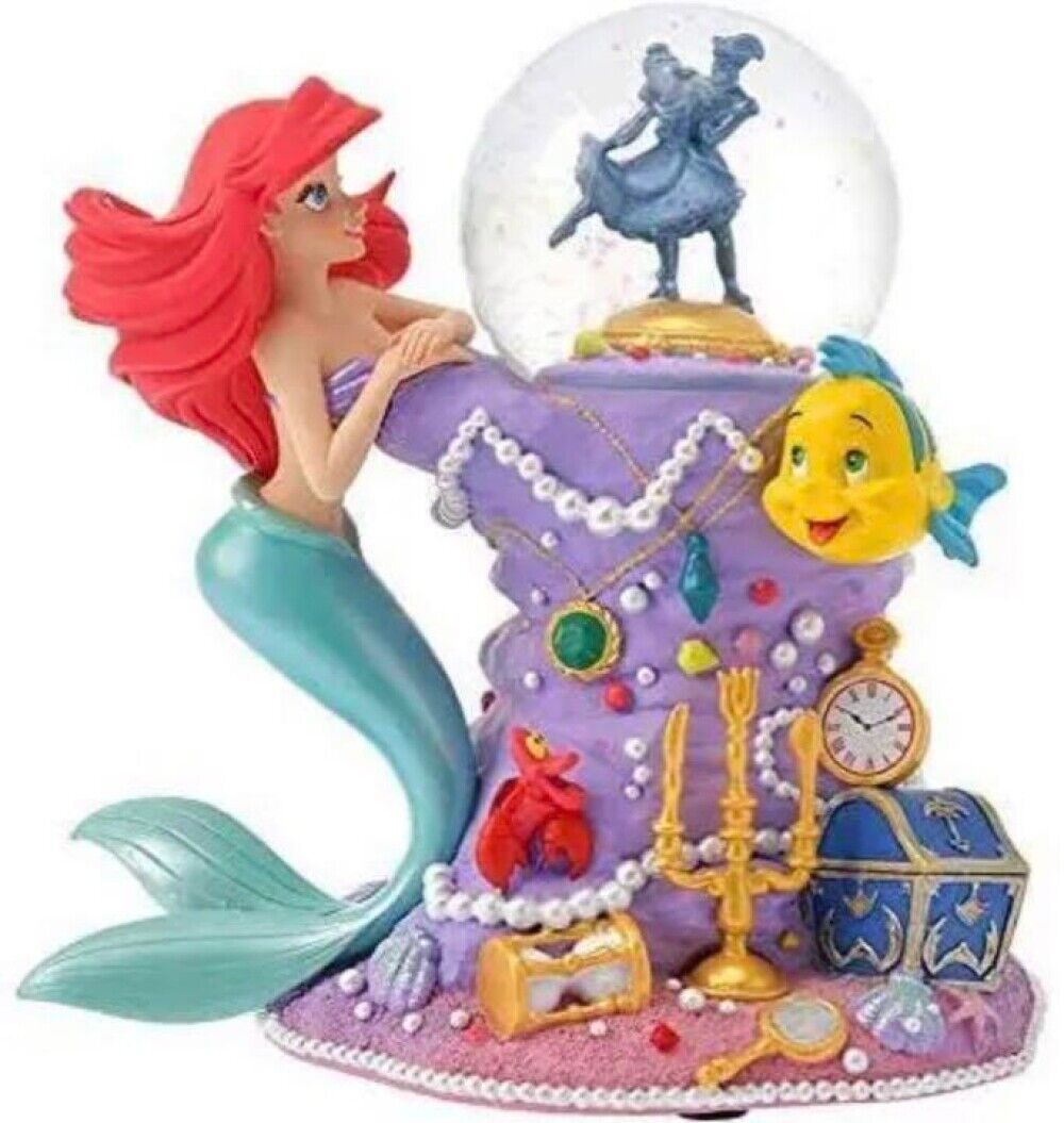 Little Mermaid 30th Anniversary Ariel Snow Dome Disney  From  Japan